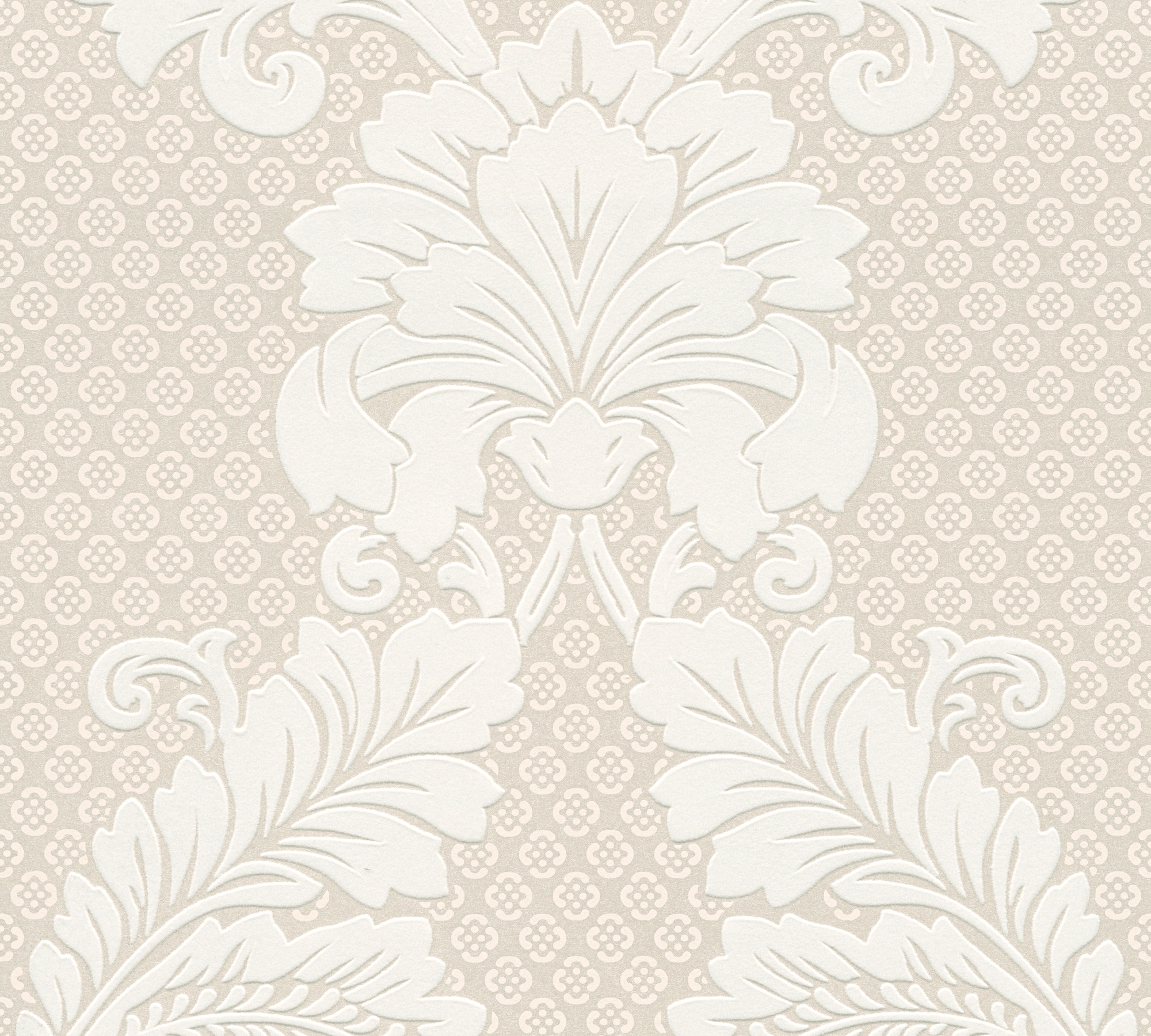 Architects Paper Vliestapete "Luxury Wallpaper" Barock Gemustert Ornamental Beflockt Ornament Tapete Barock Tapeten Wohnzimmer Schlafzimmer Küche