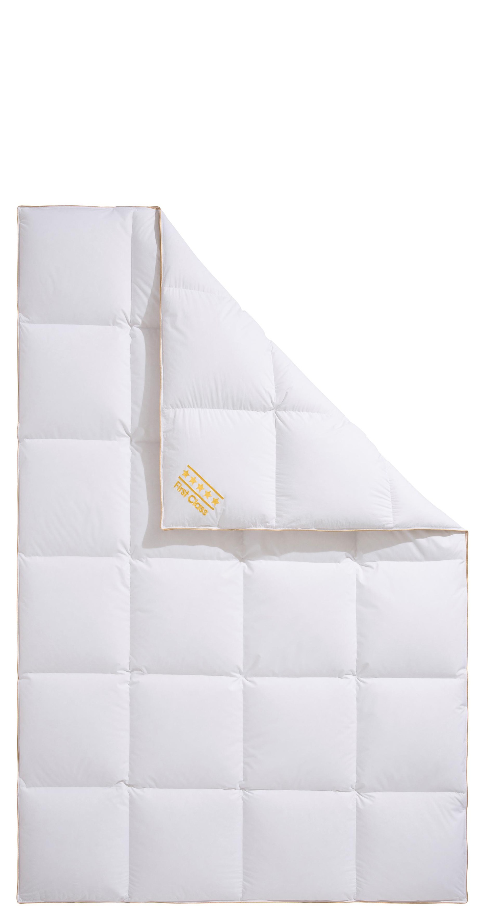 OBB Daunenbettdecke "Emilias, Bettdecken für Sommer & Winter, Ganzjahresdecke" warm Füllung 90% Daunen, 10%Federn 1 Stk. tlg. Bettdecke 135x200 cm, 155x220 cm & weitere Größen, Made in Germany