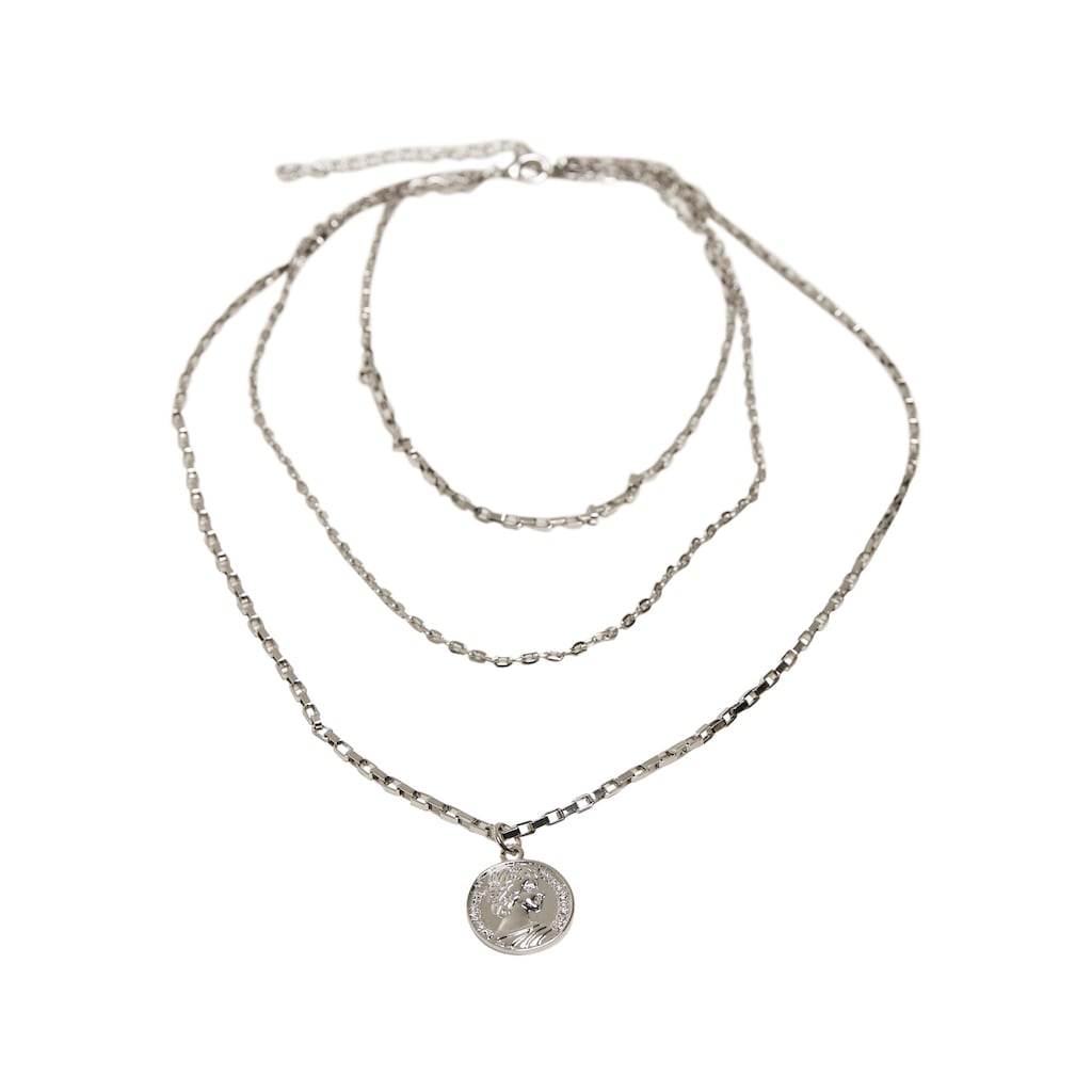 URBAN CLASSICS Edelstahlkette »Urban Classics Unisex Layering Amulet Necklace«