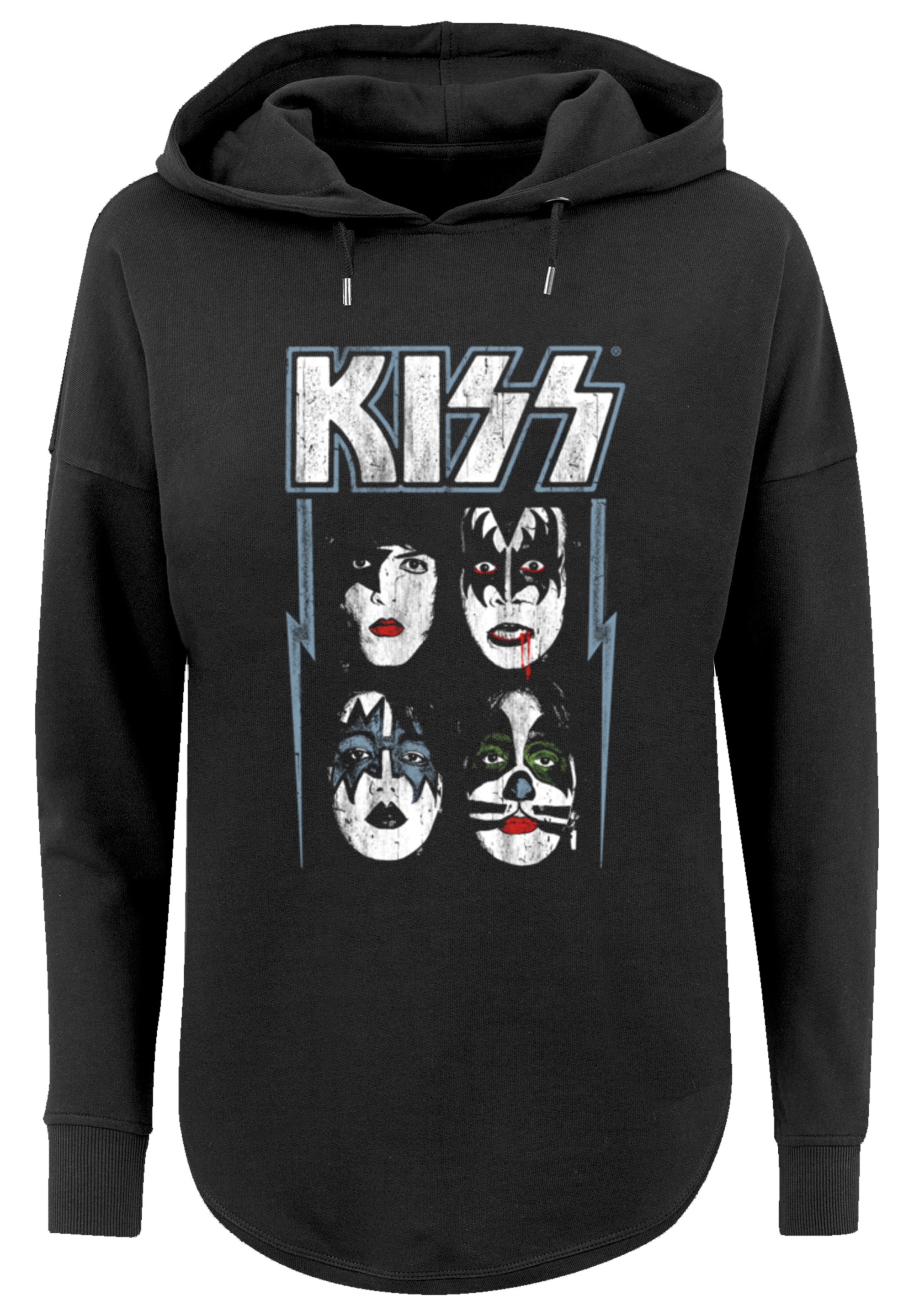 F4NT4STIC Sweatshirt »Kiss Rock Music Band Made For Lovin' You«, Premium Qualität, Band, Logo