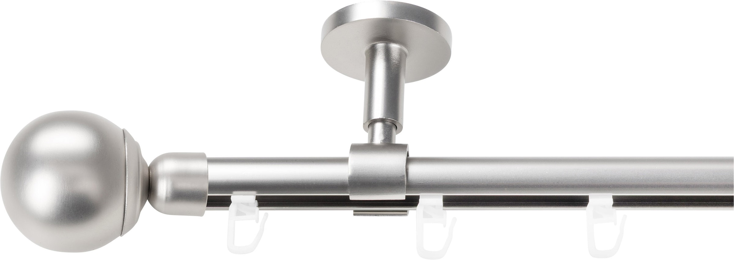 SN DECO GROUP Gardinenstange "Gardinenstange Innenlauf Reims Ø 19 mm, 1-läufig, Fixmaß, verschraubt" Ø 19 mm Fixmaß;kürzbar