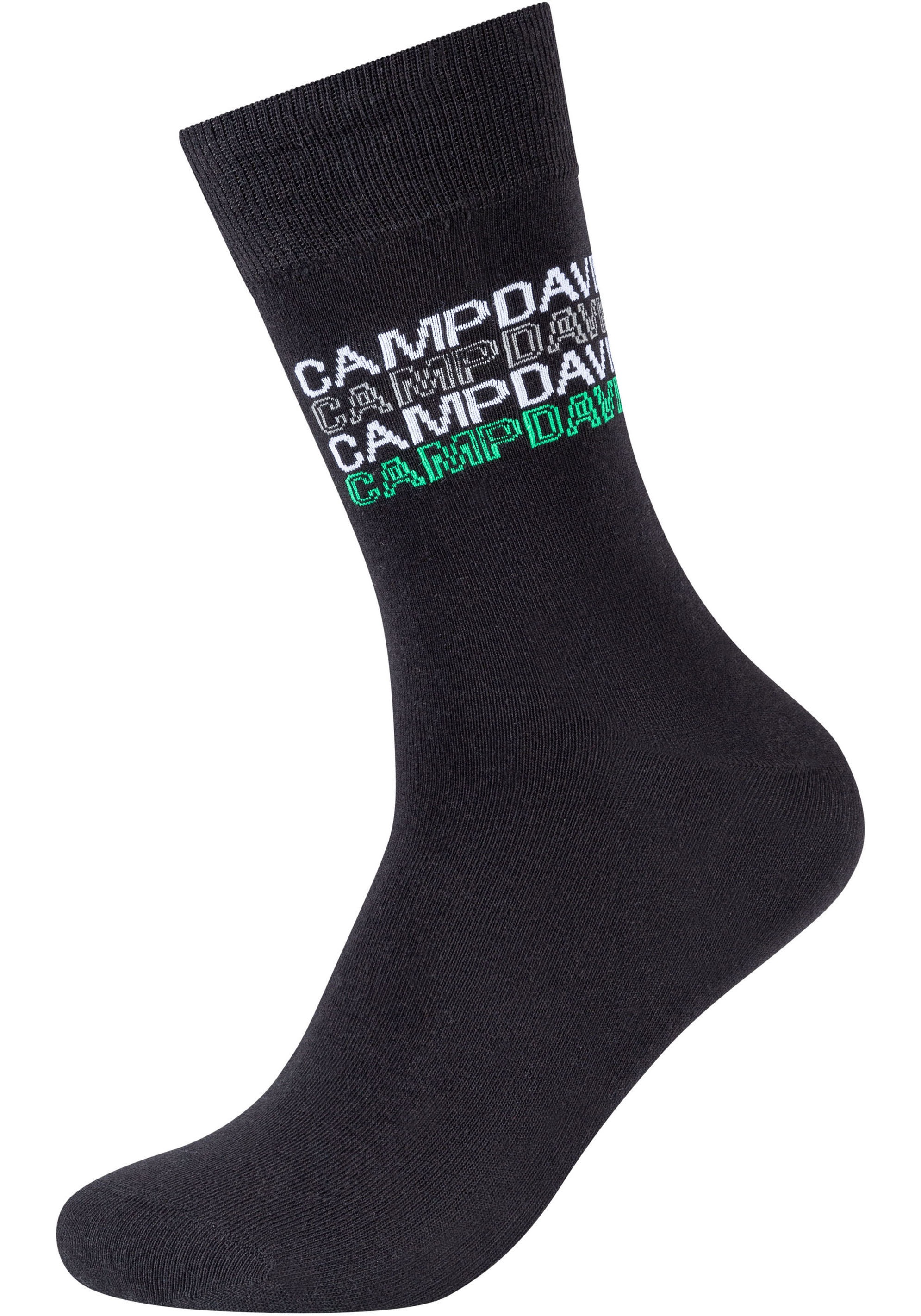 CAMP DAVID Socken »casual«, (4er Pack), mit Markenlogo
