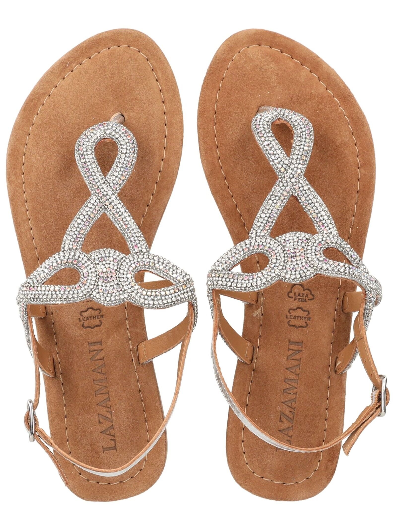 Lazamani Riemchensandale »Lazamani Sandalen Leder/Textil«