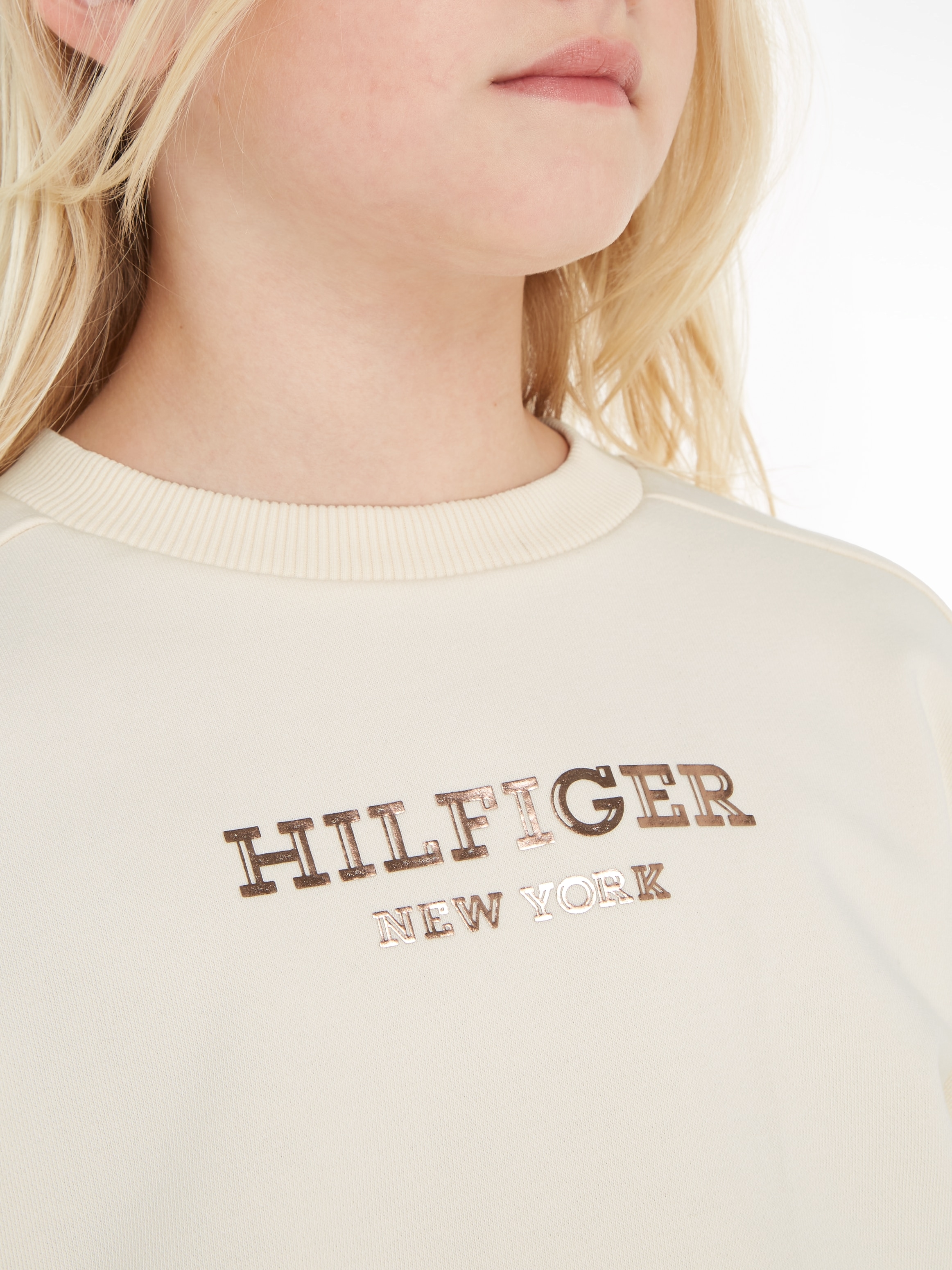 Tommy Hilfiger »MONOTYPE Logo-Druck mit BAUR FOIL online | Sweatshirt CREW«, bestellen