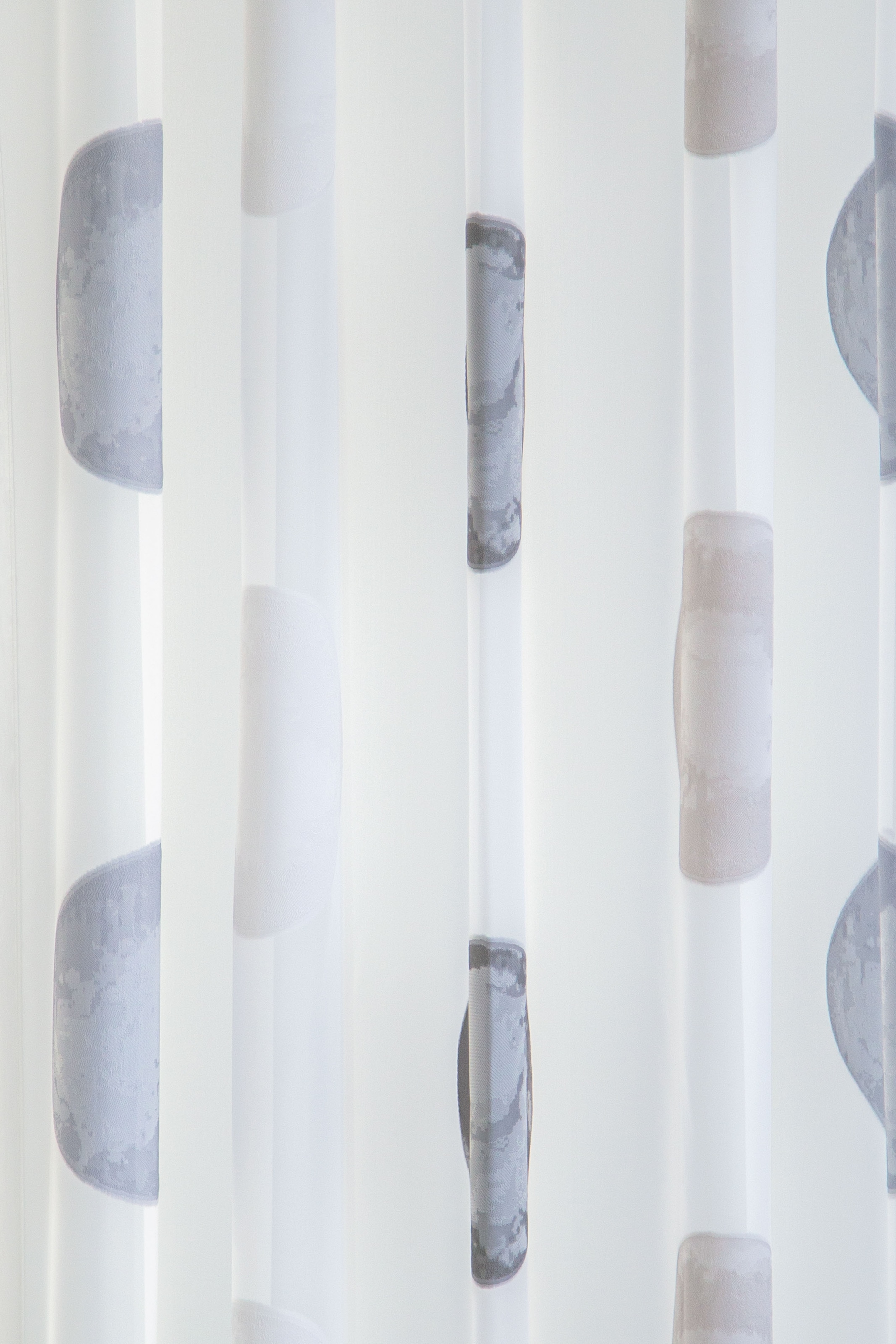 HOMING Vorhang »Kaleo«, (1 St.), verdeckten | Schlaufen /grau weiß Vorhang Kaleo kaufen BAUR 140x245cm mit