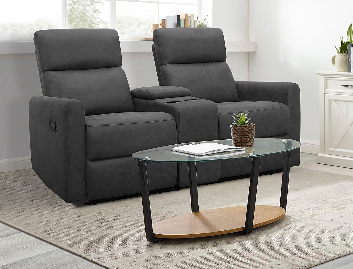 Home affaire 2-Sitzer »Daoulas, 2er-Kinosofa, TV-Sessel, Multimedia-Sofa«, Kinosofa mit Relaxfunktion, Getränkehalter und Stauraum