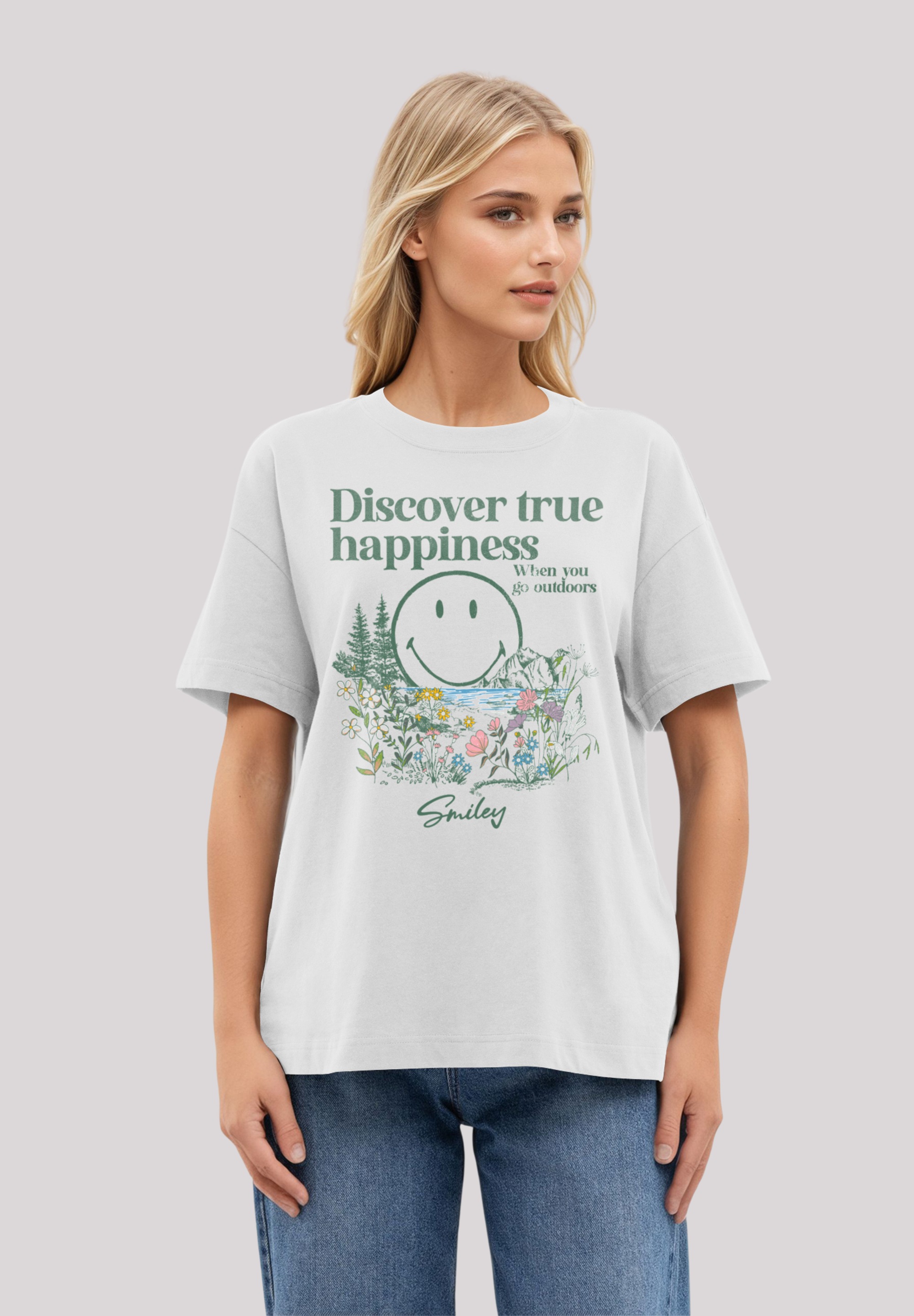 F4NT4STIC T-Shirt "Smiley Originals Discover True Happiness", Premium Quali günstig online kaufen