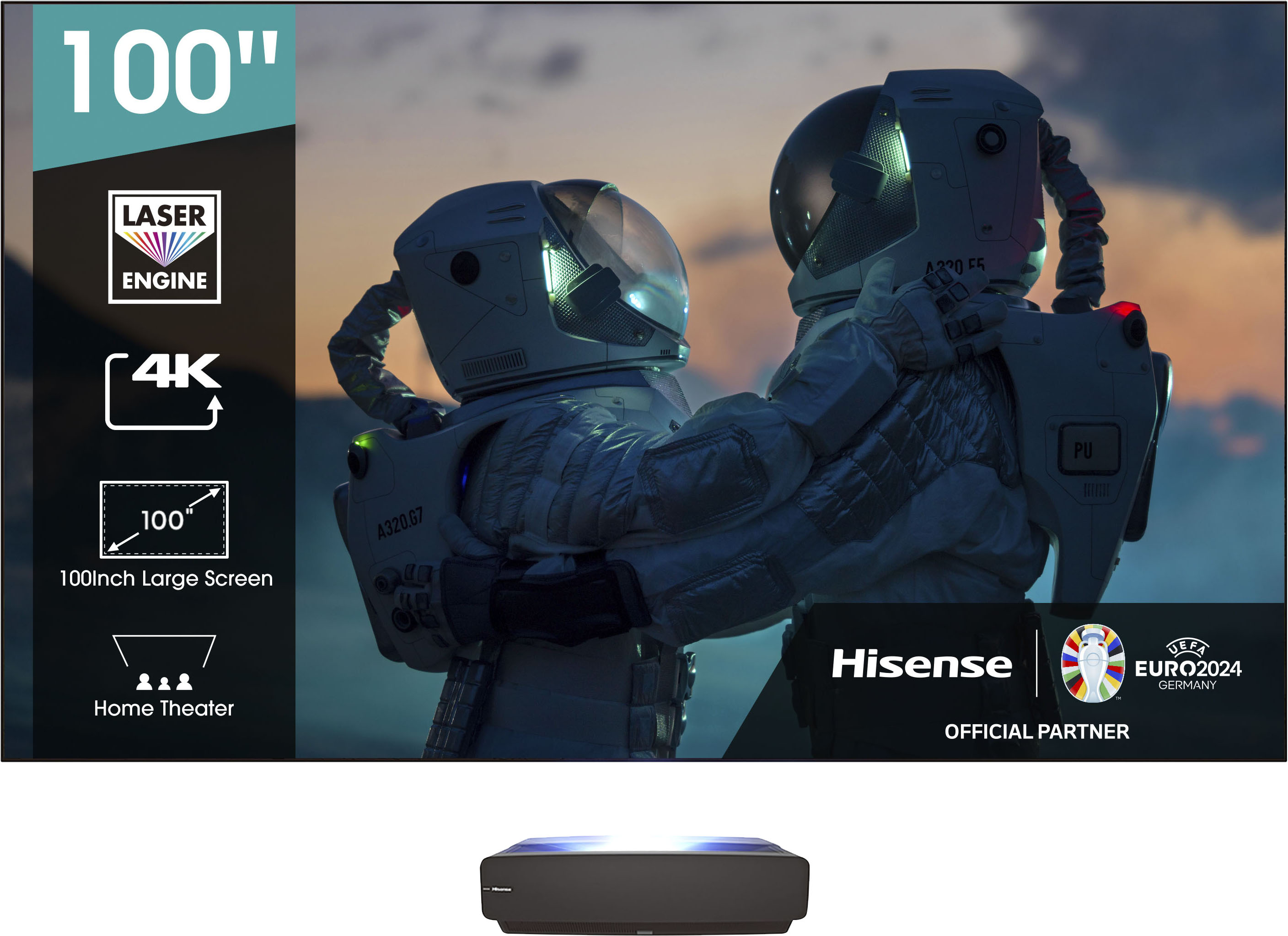 Laser-TV »100L5F-D12«, 254 cm/100 Zoll, 4K Ultra HD, Smart-TV, Triple Tuner, inkl....