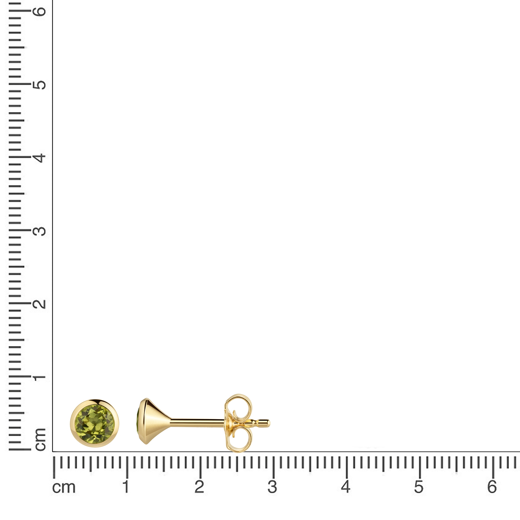Vivance Paar Ohrstecker »585/- Gelbgold Peridot«