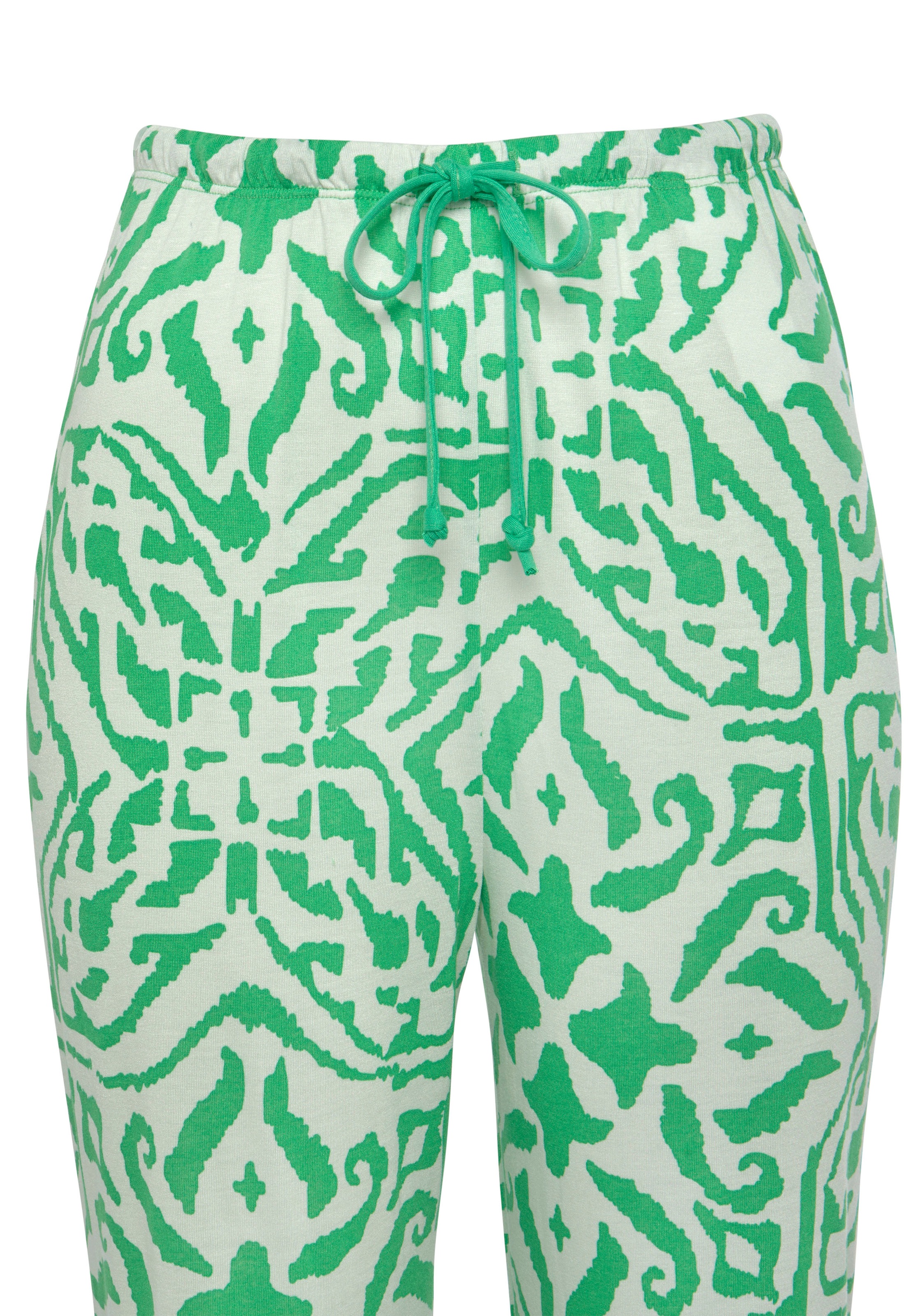 s.Oliver Pyjama, (2 tlg.), mit floralem Ethno-Muster