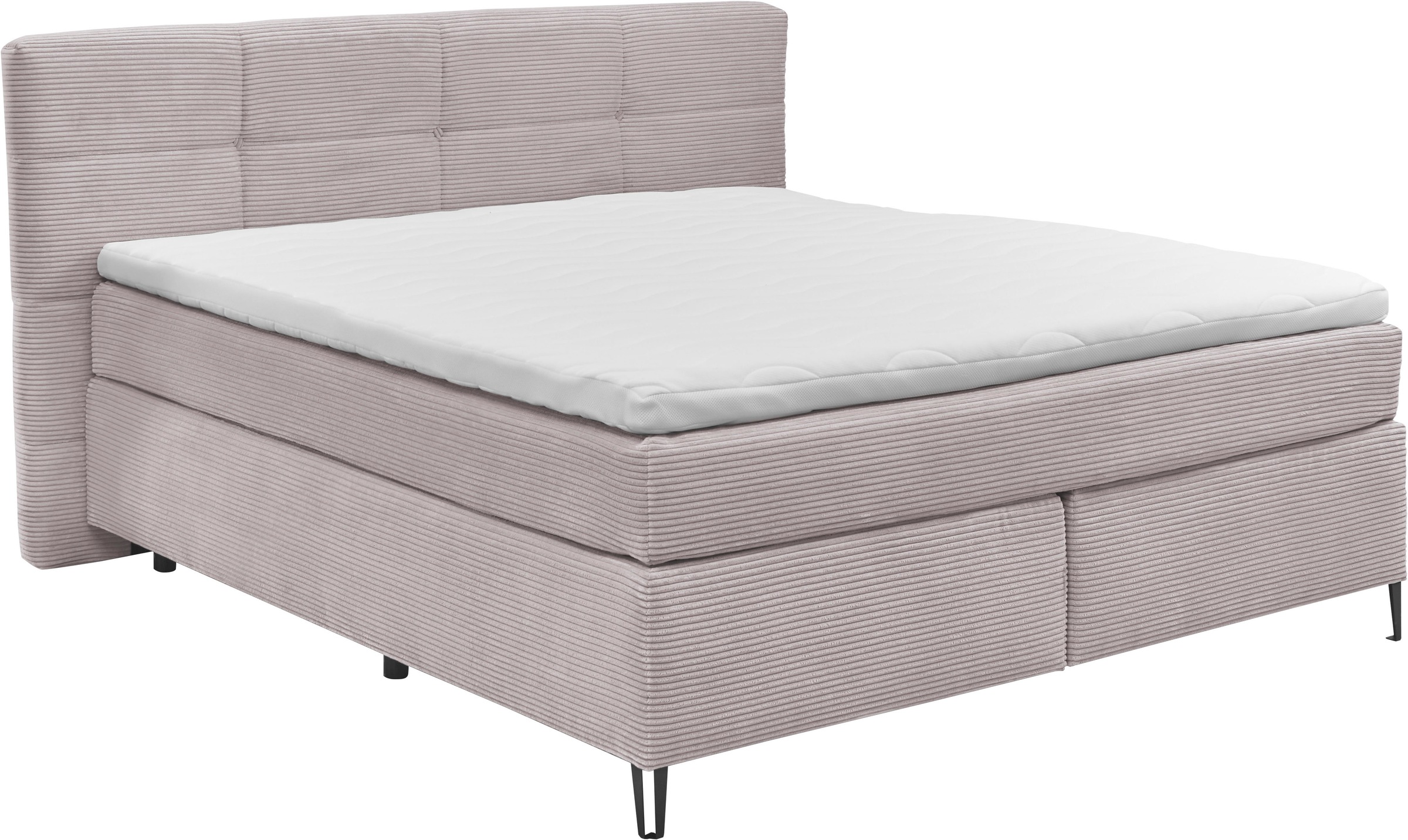 set one by Musterring Boxspringbett "Fairfield", mit Metallfuß schwarz, Wen günstig online kaufen