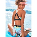 LASCANA ACTIVE Highwaist-Bikini-Hose »Layne«, mit kontrastfarbenem Bund