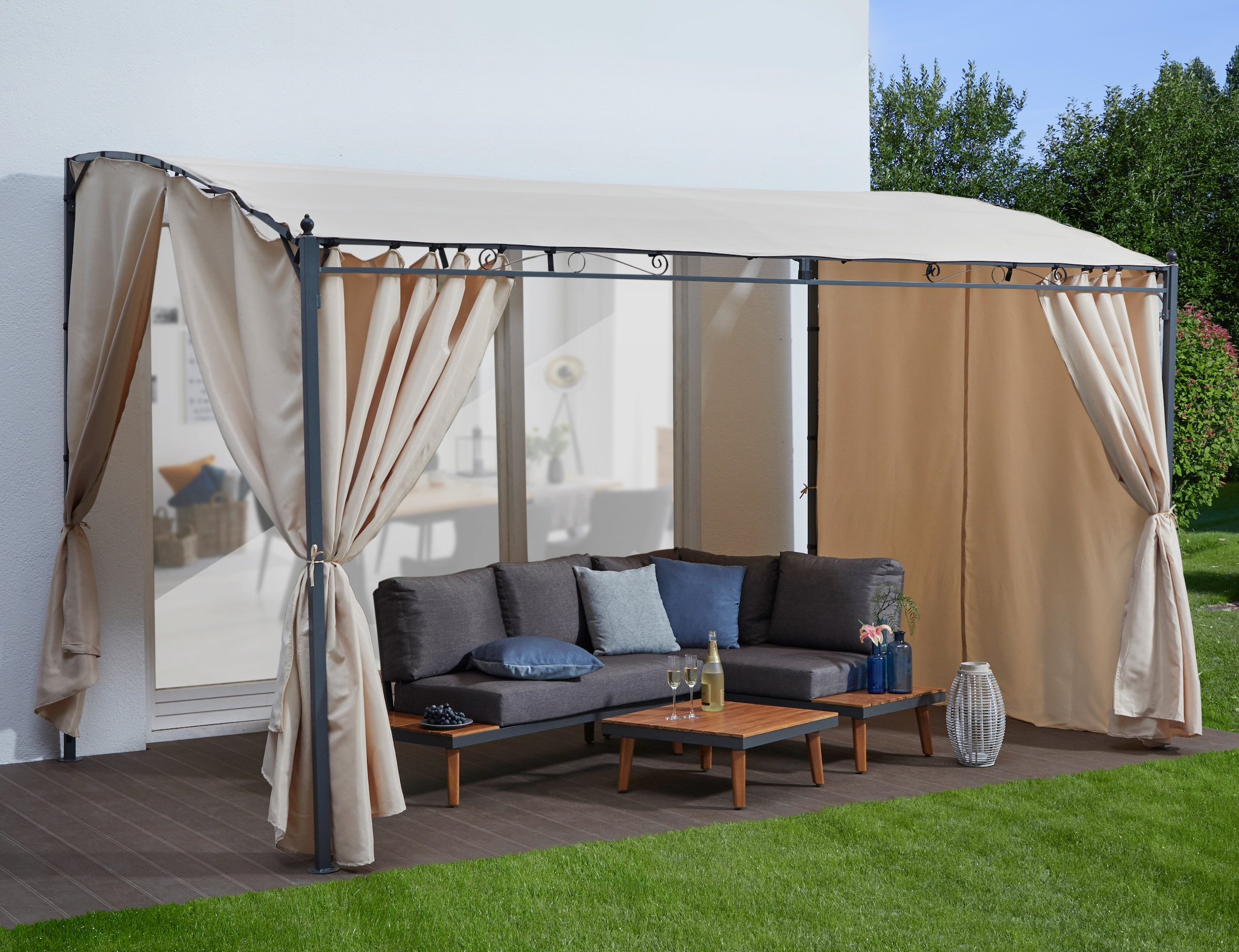 KONIFERA Anbaupavillon "Burano" BxT : 300x250 cm oder 400x250 cm günstig online kaufen