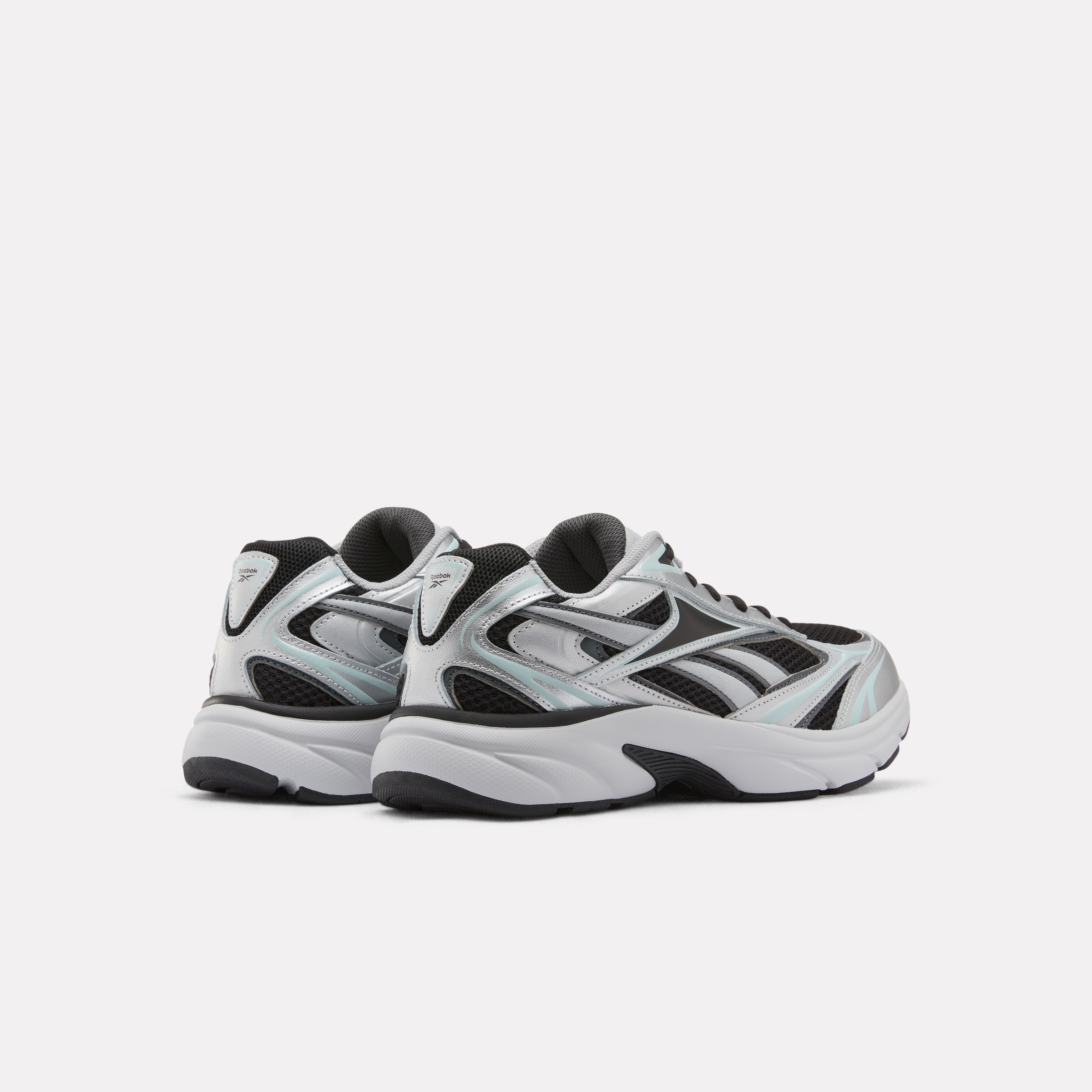 Laufschuh REEBOK "BELWAVE", Damen, Gr. 45,5, silber, schwarz, pure grau, Leder, Synthetik, Textil, Schuhe Laufschuh 3