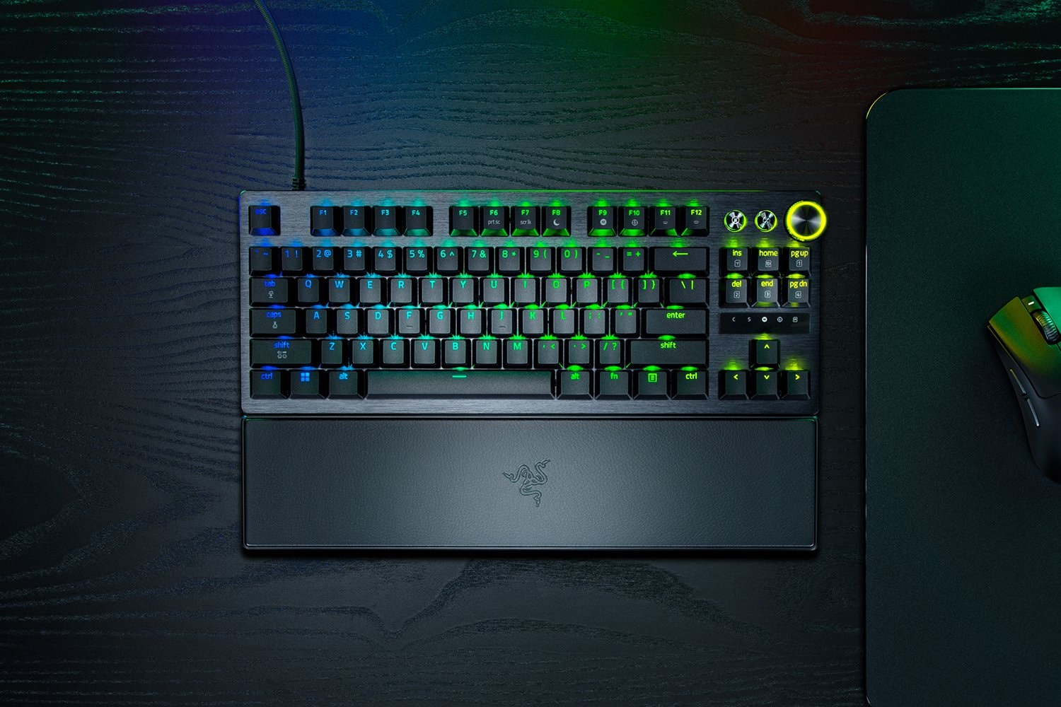 RAZER Gaming-Tastatur »Huntsman V3 Pro 8KHz Tenkeyless« (Fn-Tasten | Gaming-Modus | Handgelenkauflage | Profil-Speicher | USB-Anschluss)