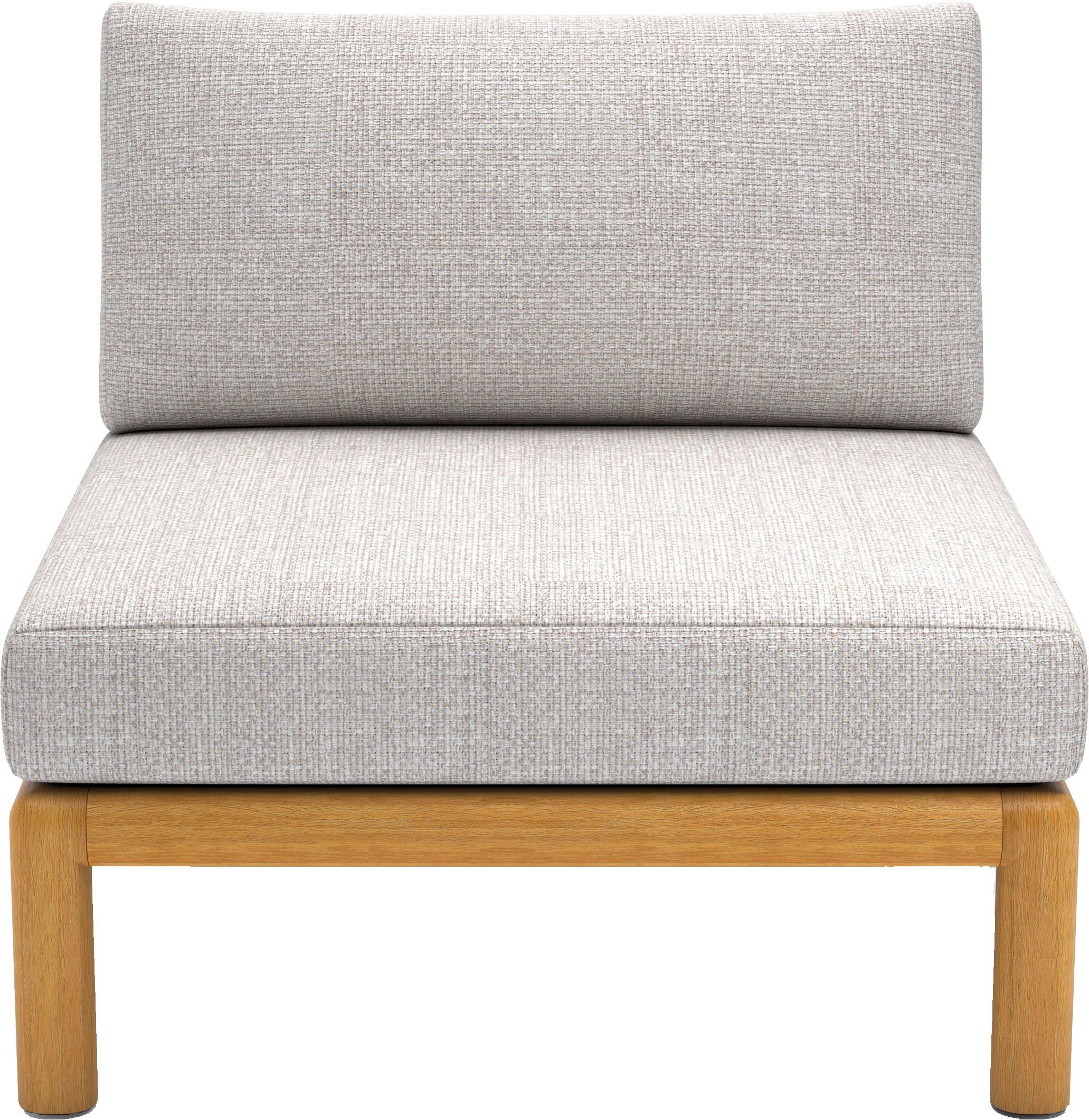 Gartenlounge-Mittelteil BEST, B:87,5cm H:68,6cm T:80cm, grau, Obermaterial: 80% Polyurethan, 20% Polypropylen, Sessel, "Matera – 1-Sitzer",