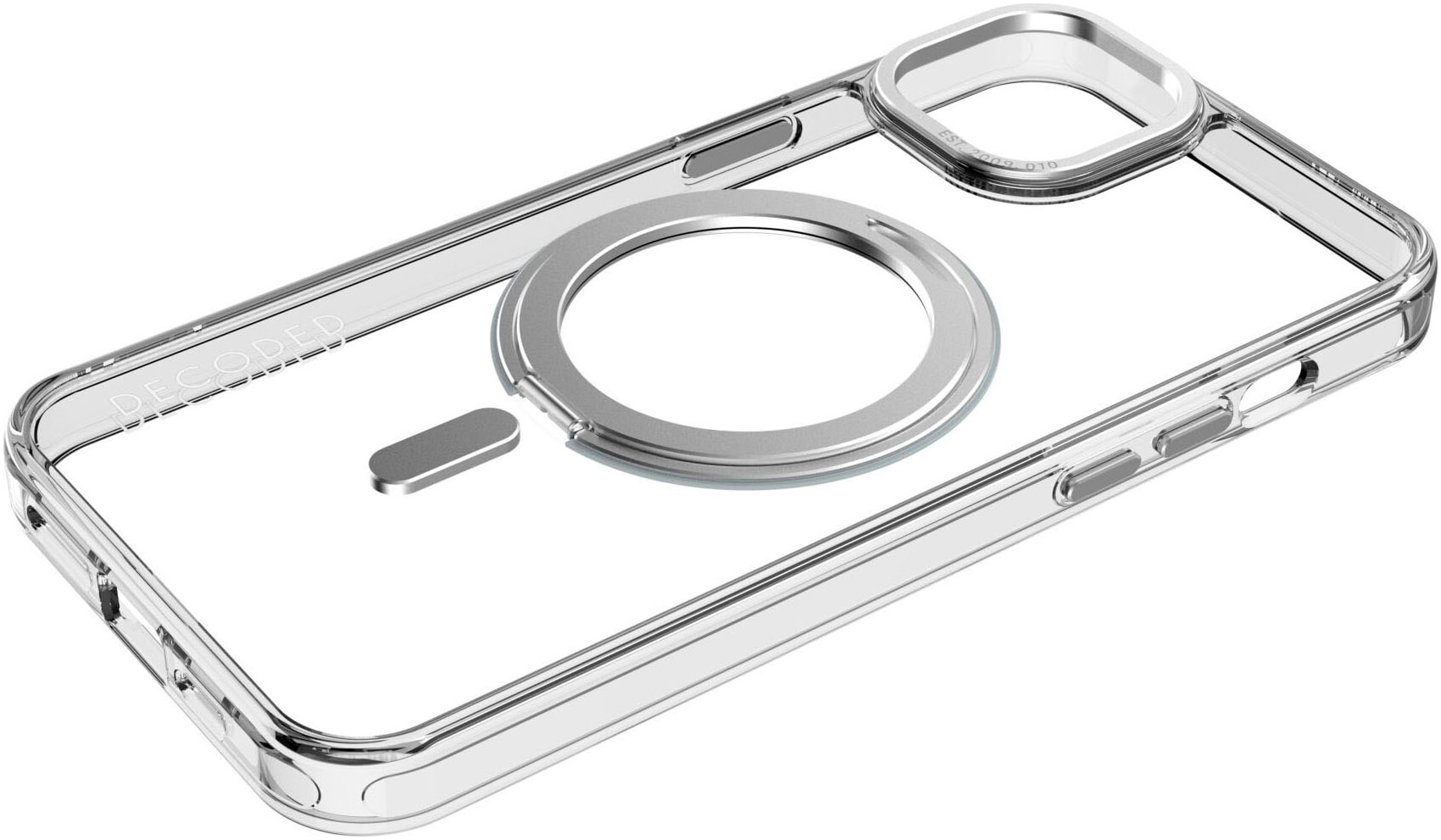 DECODED Smartphone-Hülle »Recycled Plastic Loop Stand BackCover iP 15 Plus« iPhone 15 Plus 17 cm (6,7 Zoll)