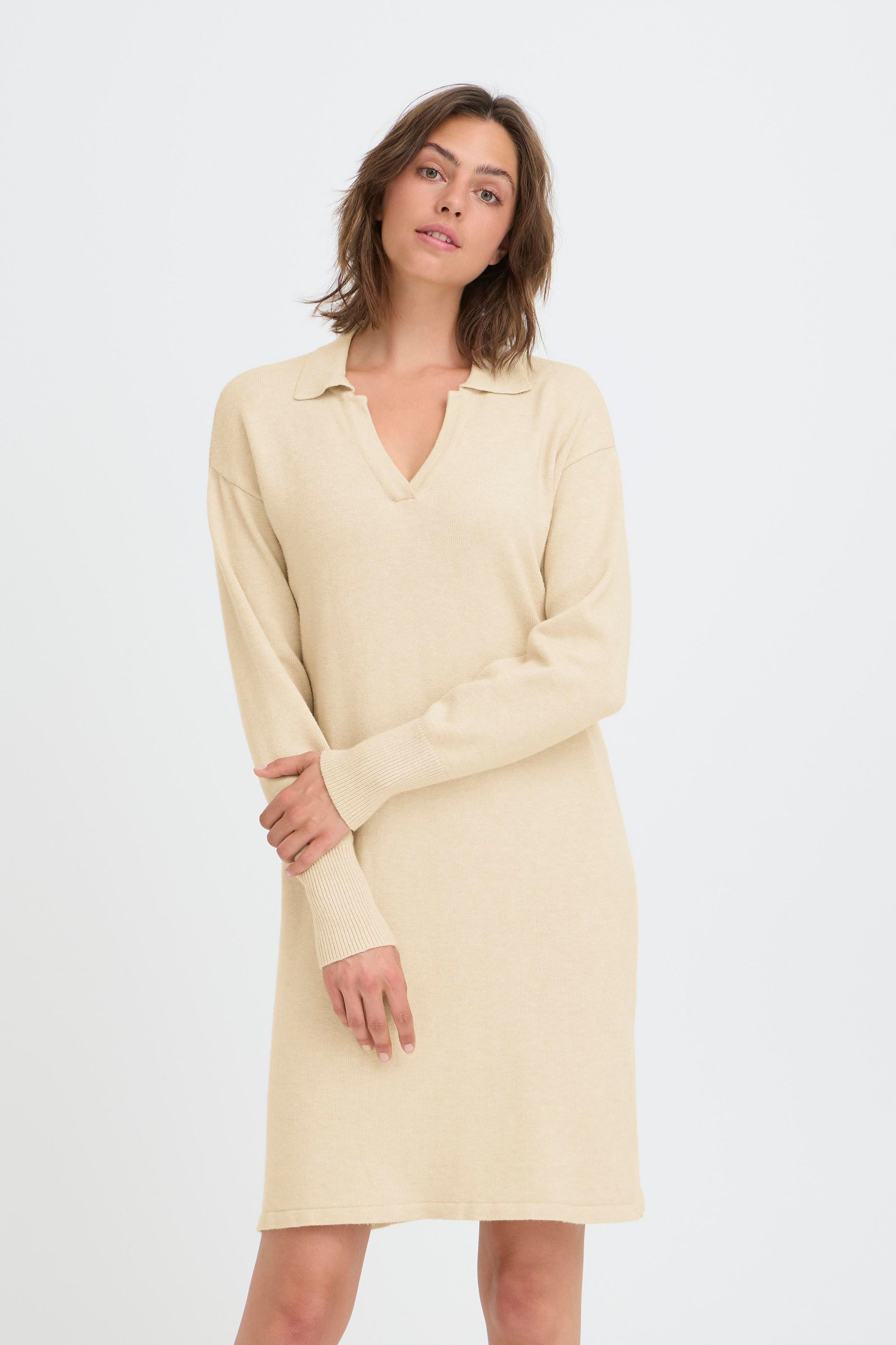 OXMO OXBMMNERA Knit Dress Beige XXL 2