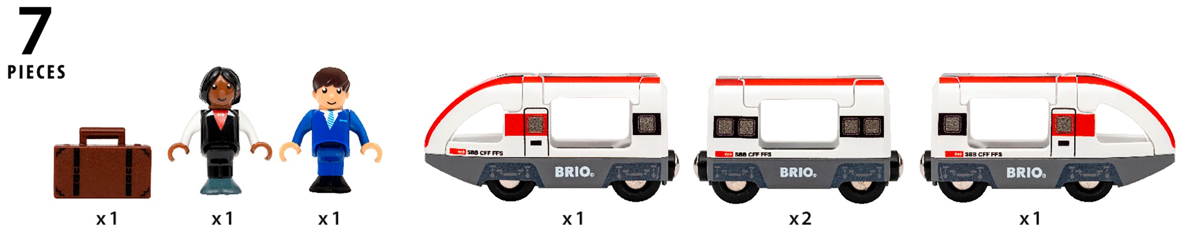 BRIO® Spielzeug-Zug »BRIO® WORLD, Trains of the World SBB-Zug (36090)«