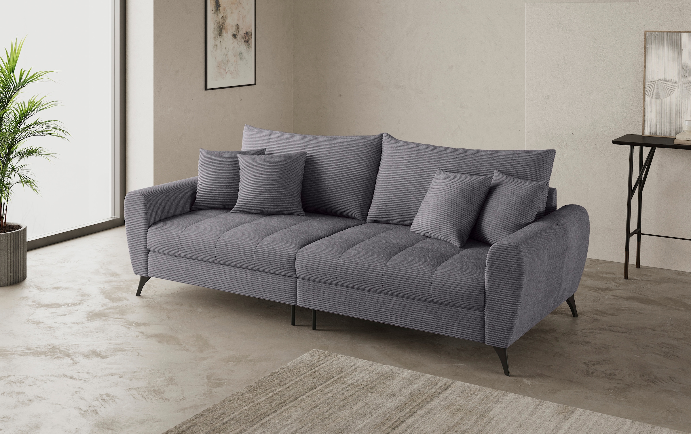 Mr. Couch Big-Sofa »Blackburn II«, Wahlweise mit Kaltschaumpolsterung bis 140 kg belastbar