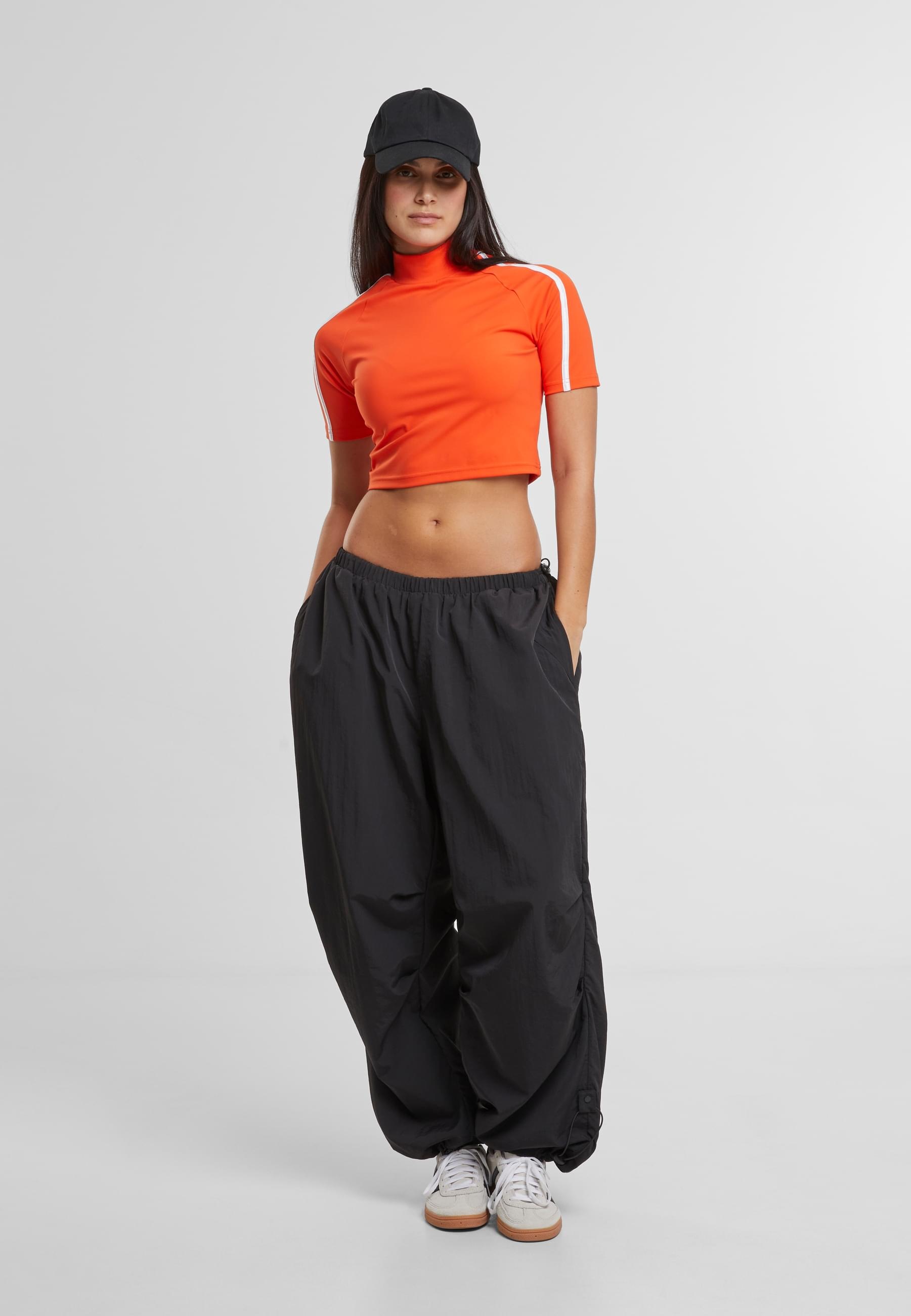 URBAN CLASSICS T-Shirt »Urban Classics Ladies High Neck Short Tee«, (1 tlg.)