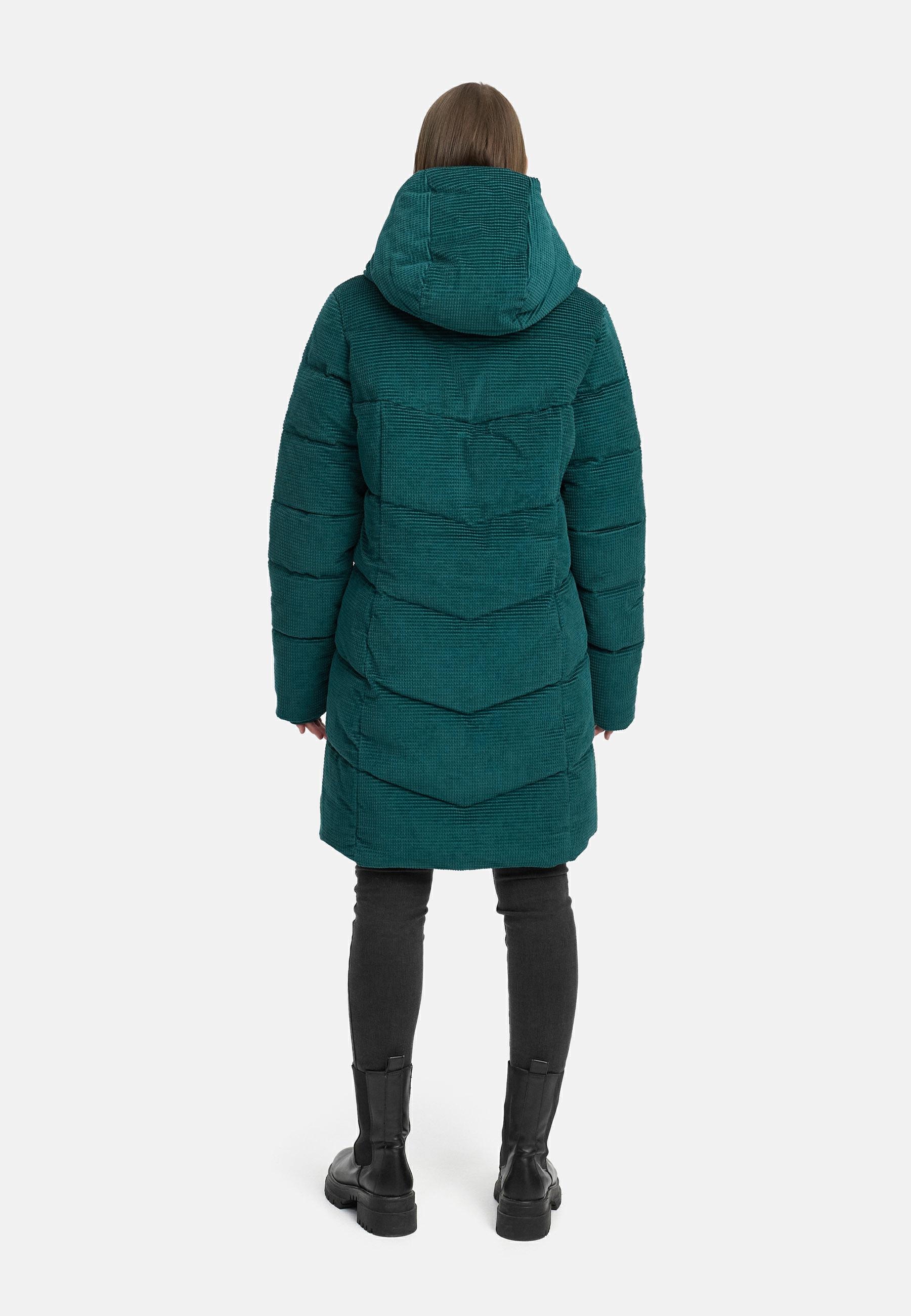 Ragwear Wintermantel »Pavla Cordy YOUMODO« Wasserdichter Steppmantel in Kord-Optik