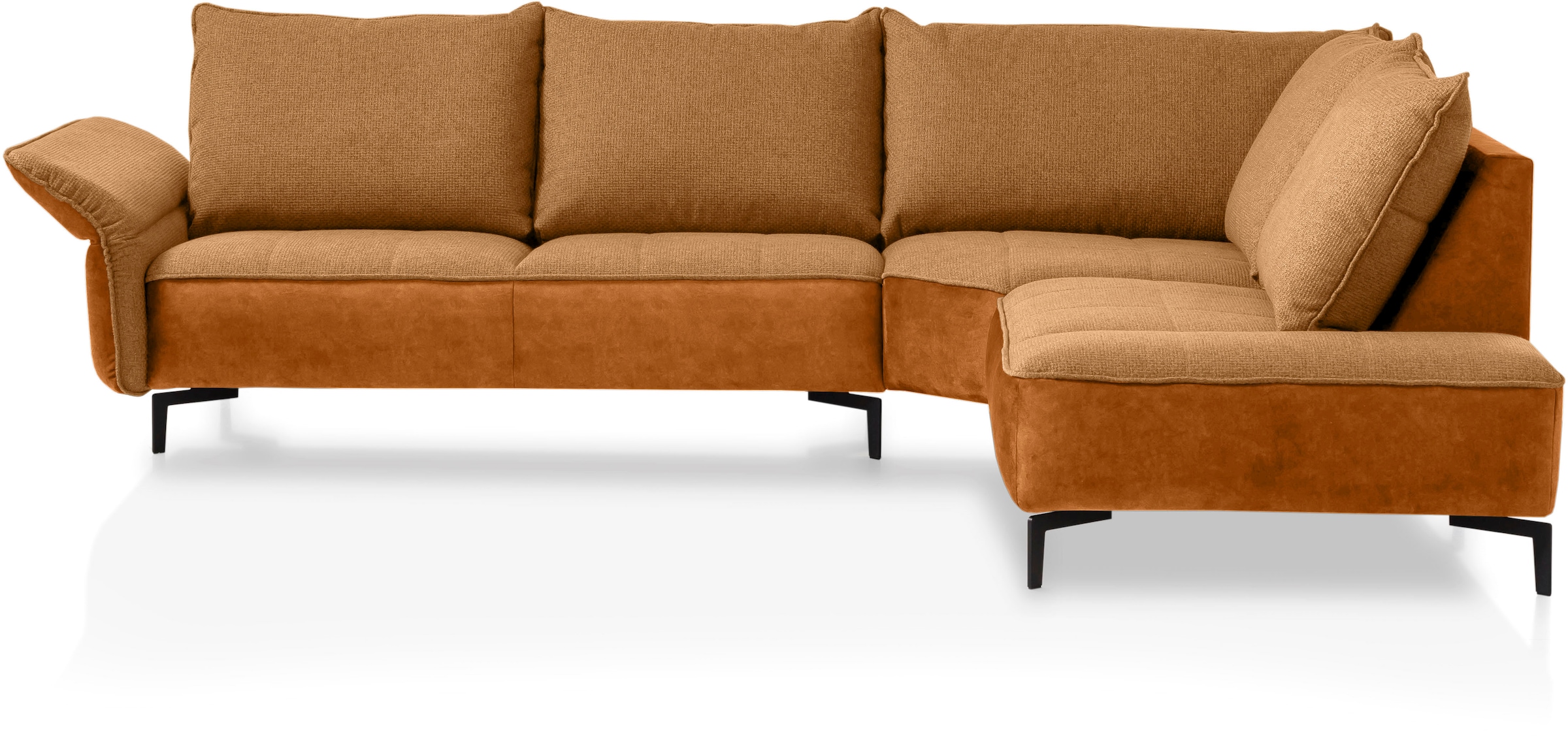 TRENDMANUFAKTUR Ecksofa »Glamour, aktuelle Formensprache, L-Form, mit hochwertigem...