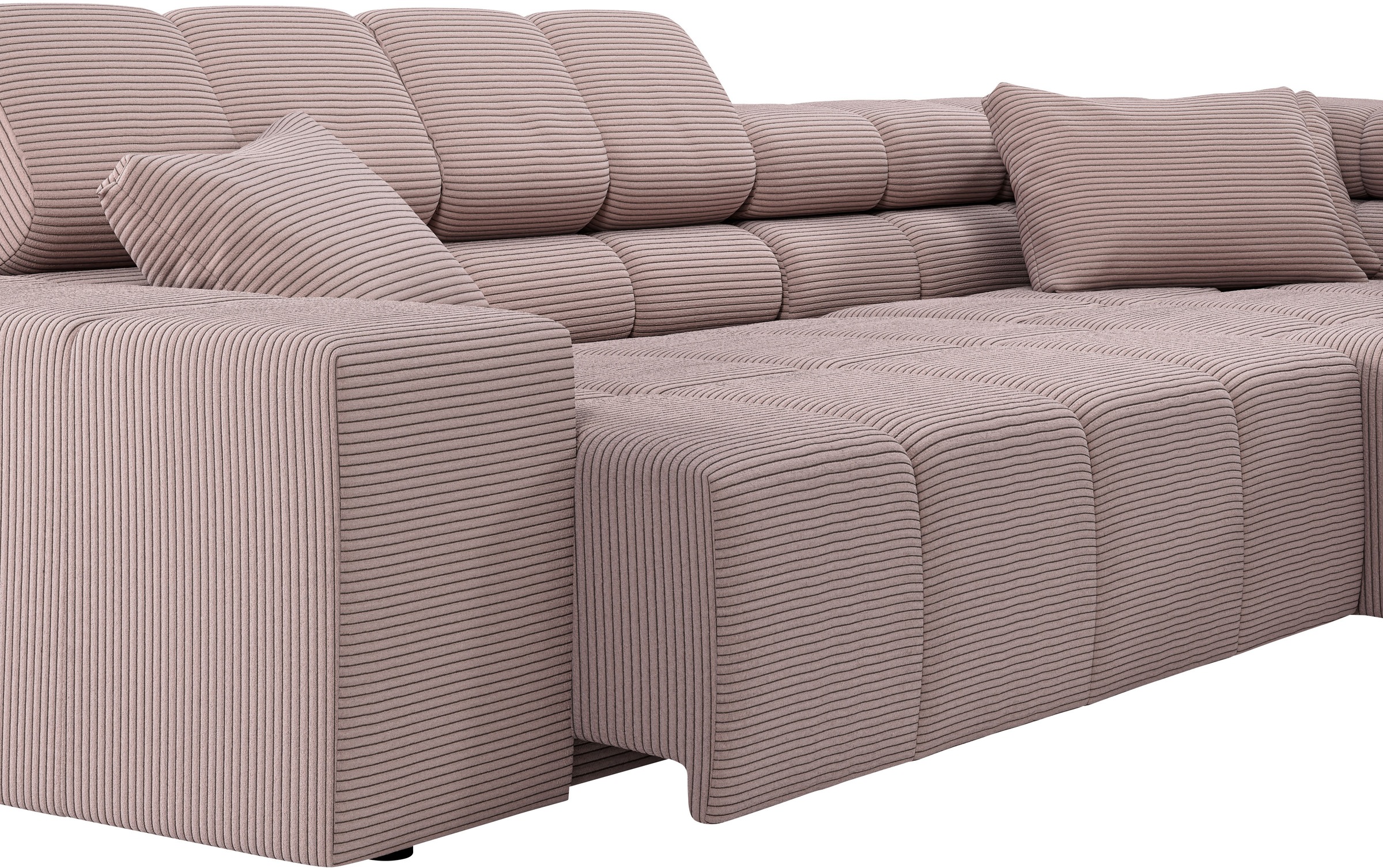 INOSIGN Ecksofa »Ancona incl. Kopfteilverstellung, OTTOs Choice, Breite 319cm, L-Form«, wahlweise motorische Sitztiefenverstellung, auch in Cord + Easy Care