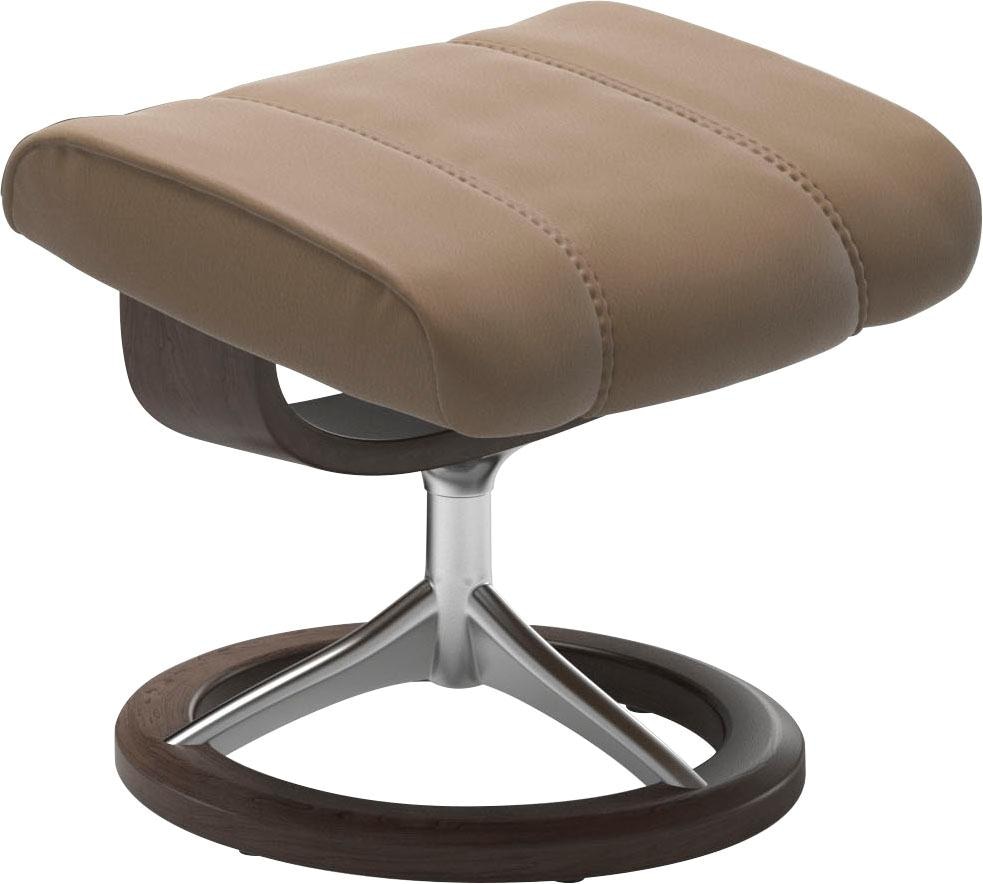 Fußhocker STRESSLESS "Consul", braun (almond paloma), B:54cm H:41cm T:39cm, Leder BATICK: BATICK ist ein leicht korrigiertes, durchgefärbtes und genarbtes Möbelleder, bei dem die meisten Unebenheiten und Spuren in der Regel entfernt wurden.;Leder PALOMA:  4