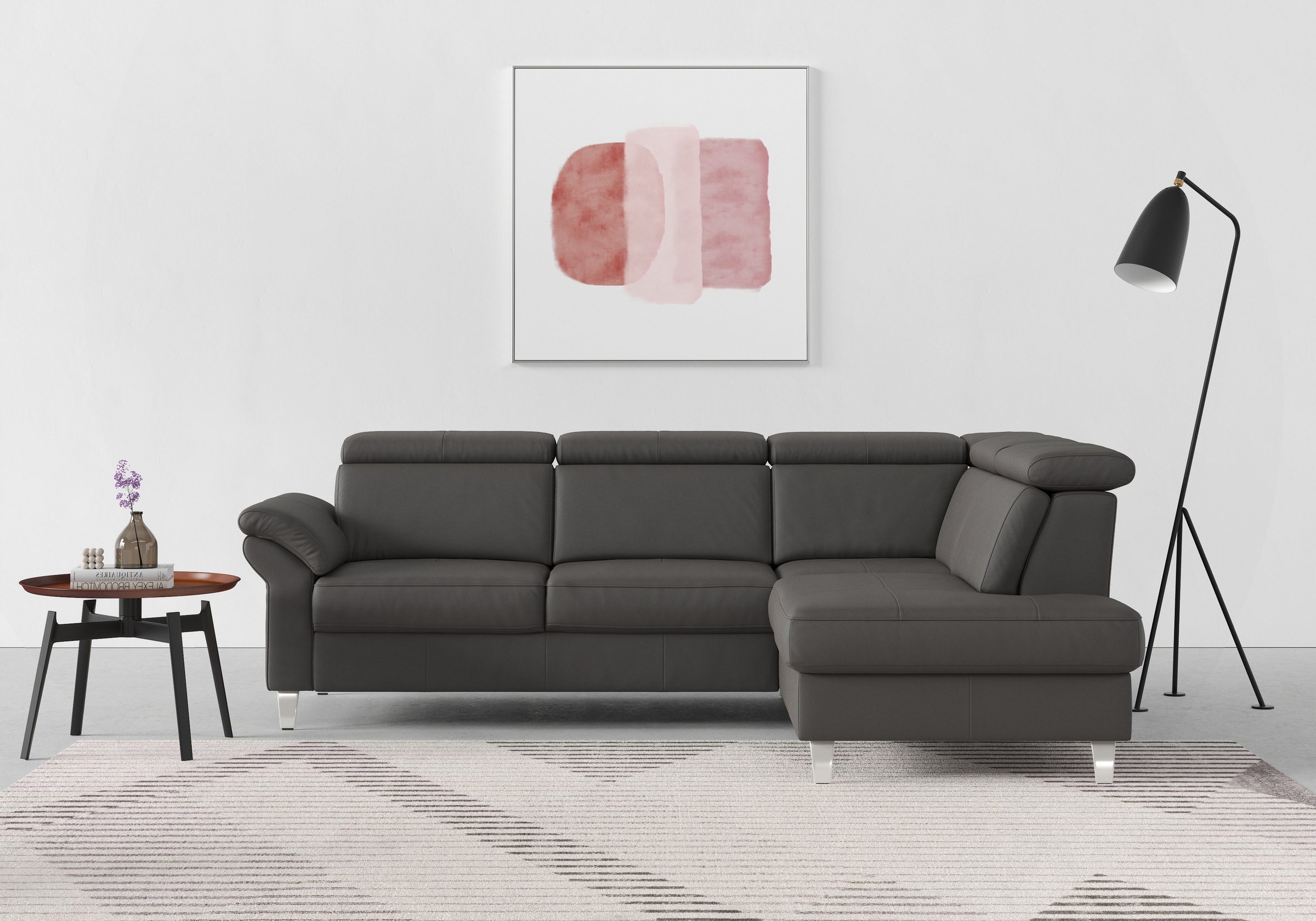 sit&more Ecksofa, inklusive Kopfteilverstellung, wahlweise mit Bettfunktion und Bettkasten
