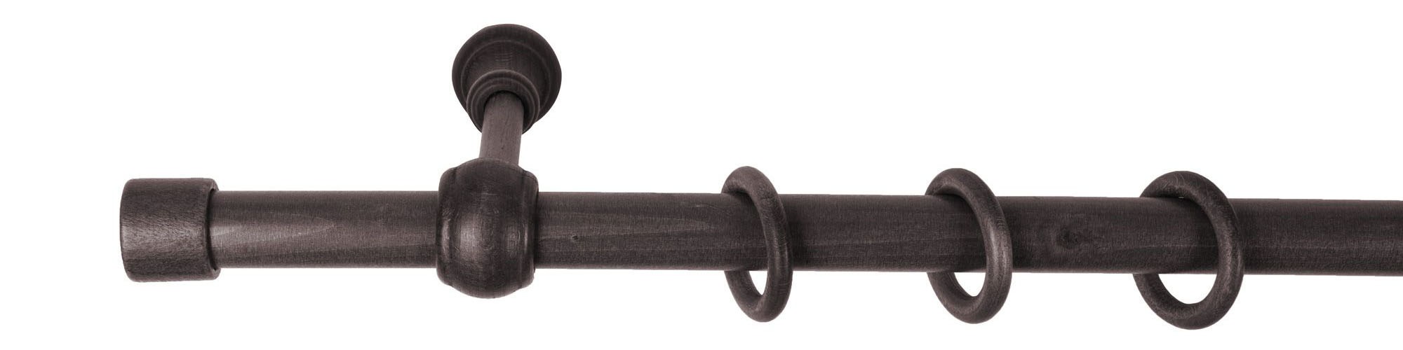 SN DECO GROUP Gardinenstange "Cafiro" 1 läufig-läufig Fixmaß 28 mm, Holz, v günstig online kaufen