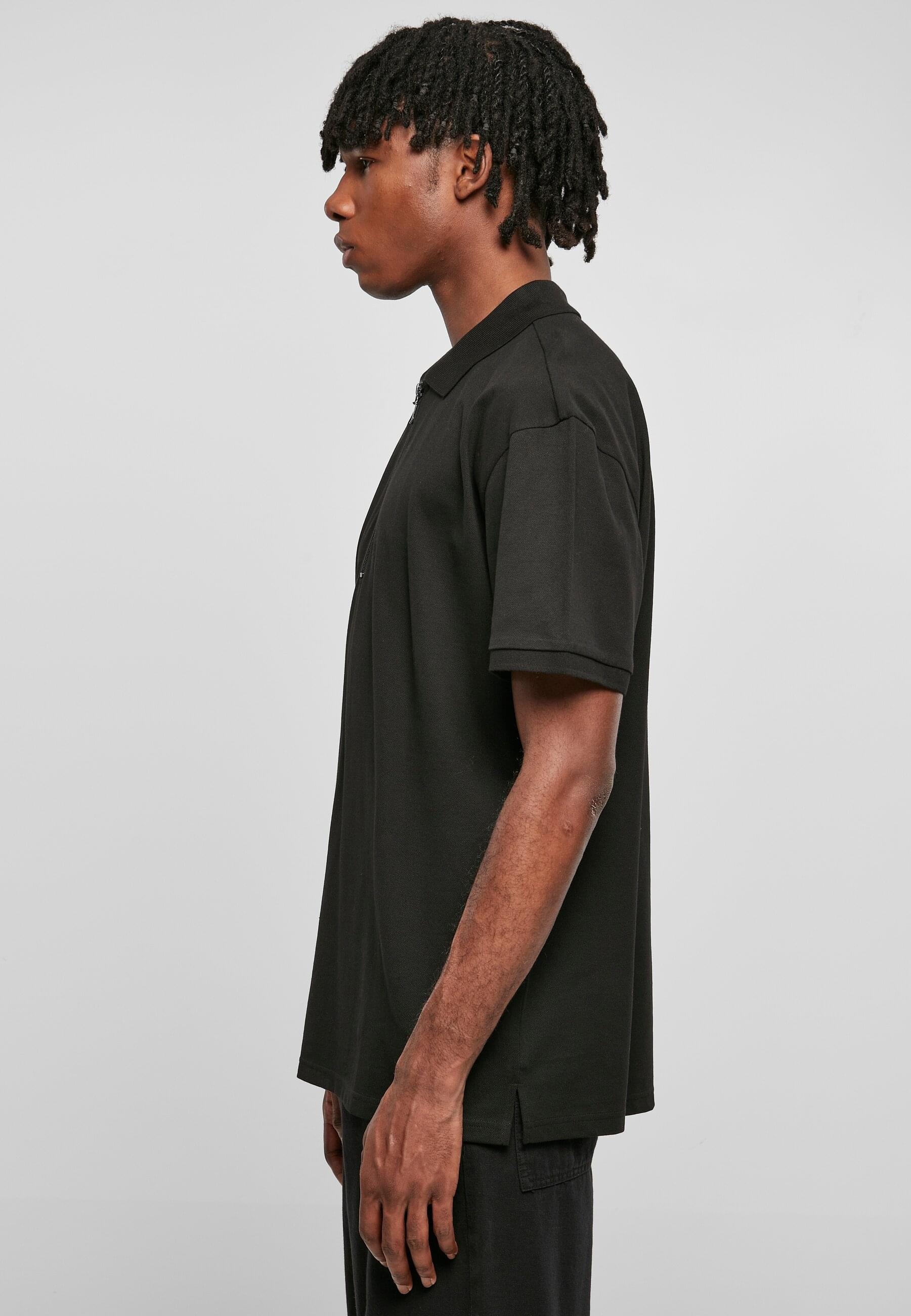 URBAN CLASSICS Poloshirt »Urban Classics Herren Oversized Zip Polo«, (1 tlg.)