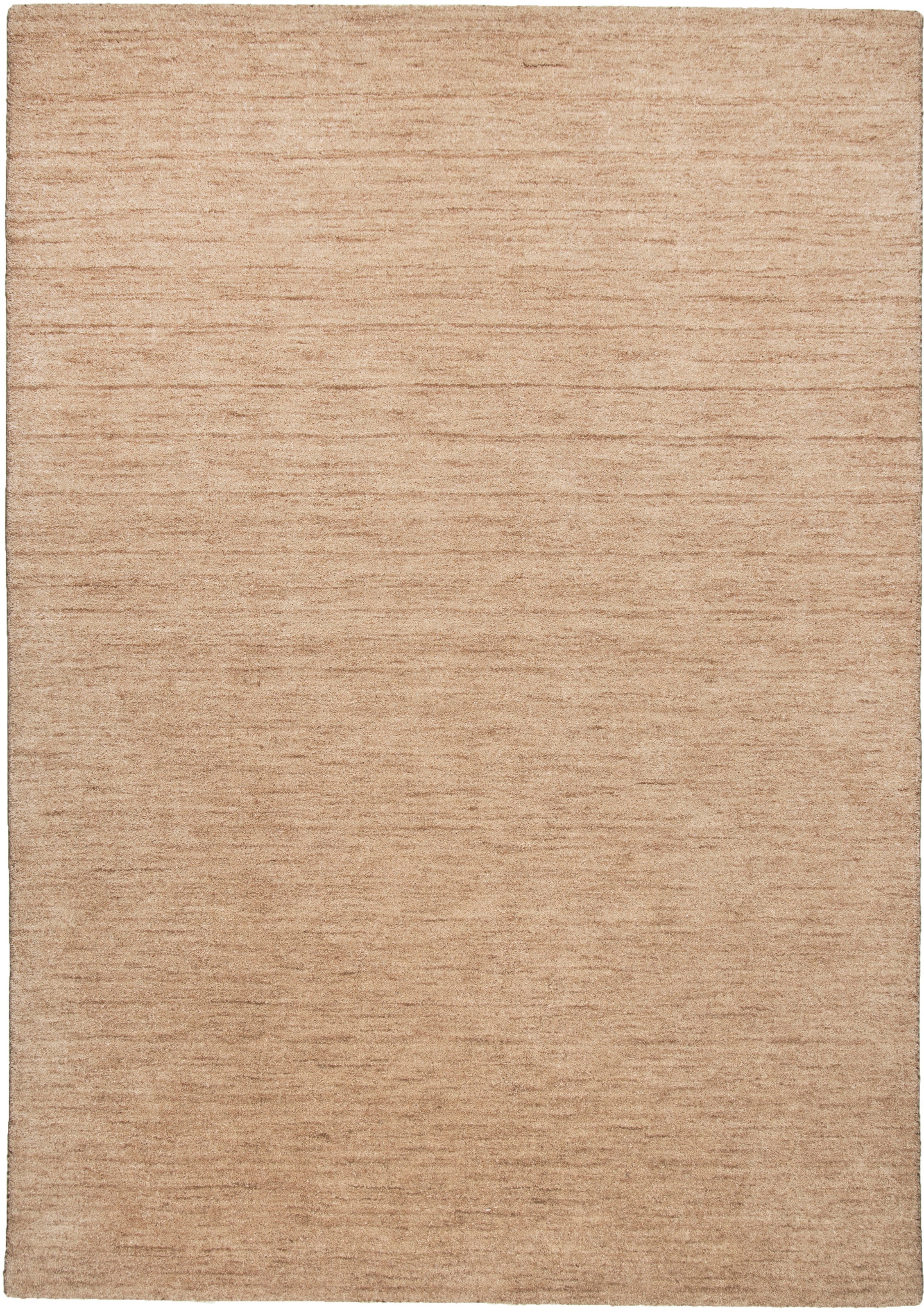 THEKO Wollteppich »Haltu Uni« rechteckig 17 mm Höhe Handweb Teppich, reine Wolle, Uni-Farben, meliert, handgewebt