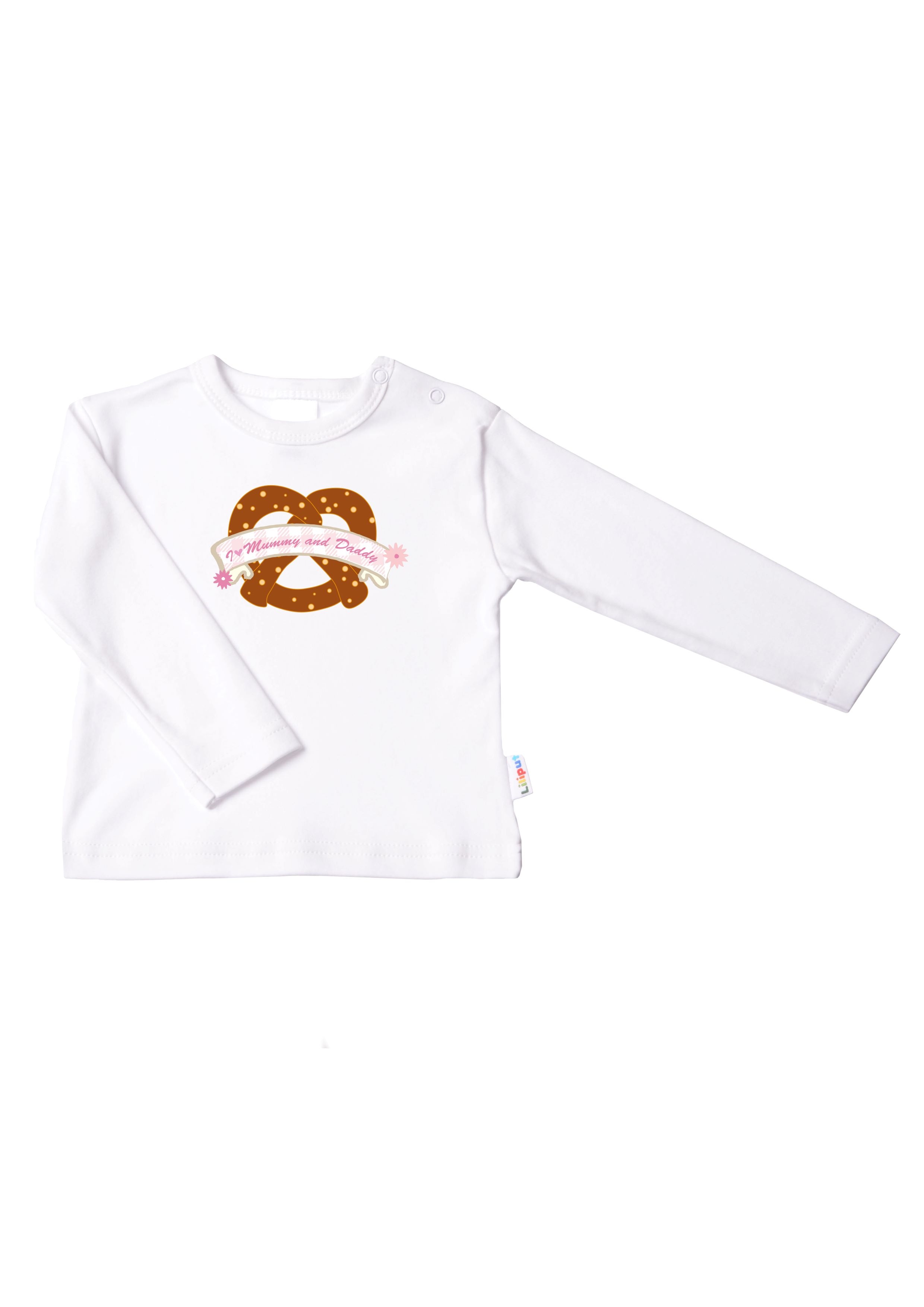Liliput Langarmshirt "Brezel" mit Druckknöpfen auf der Schulter