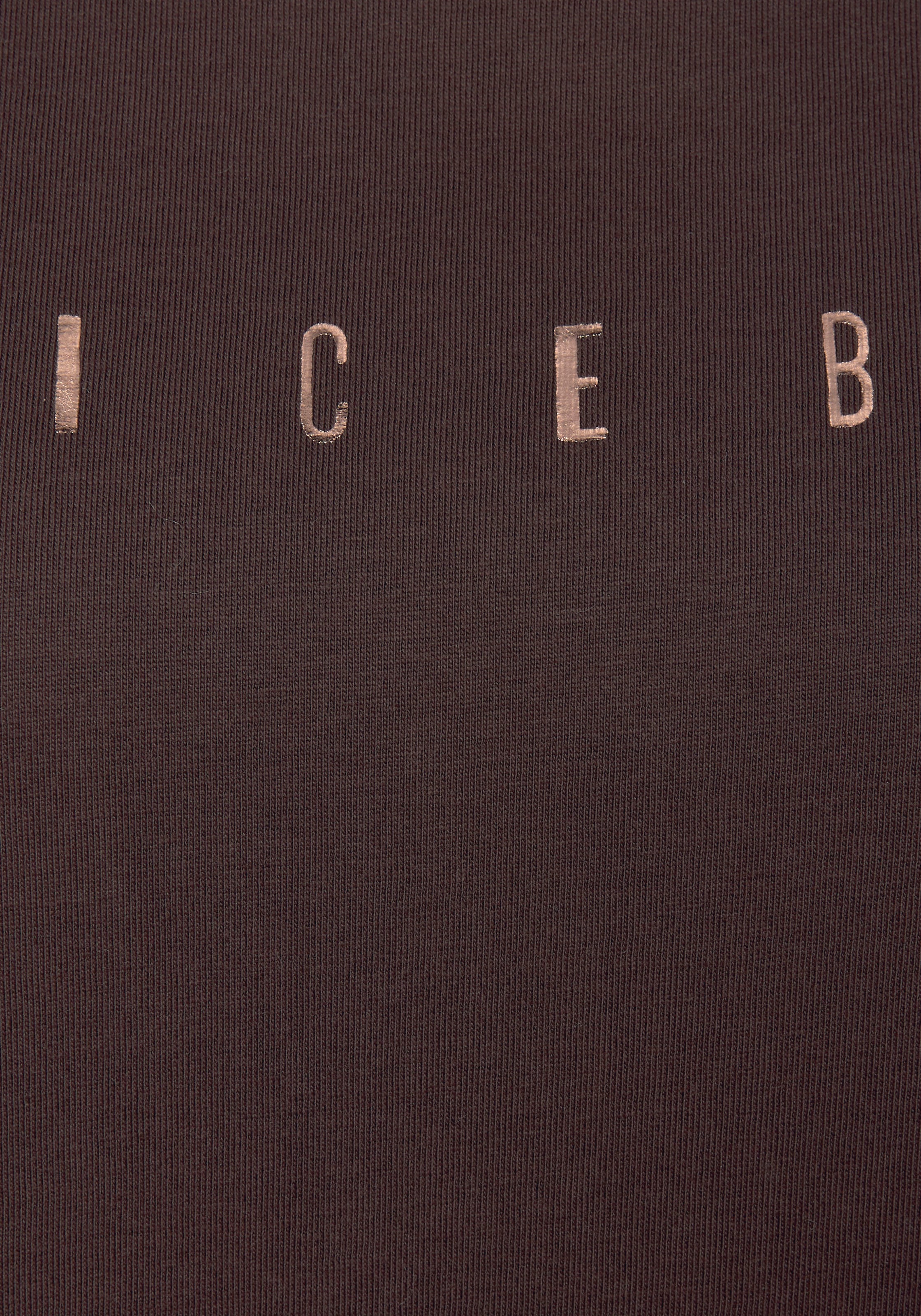 kaufen glänzendem T-Shirt Beach | Venice mit Logodruck, Baumwolle BAUR Kurzarmshirt, aus