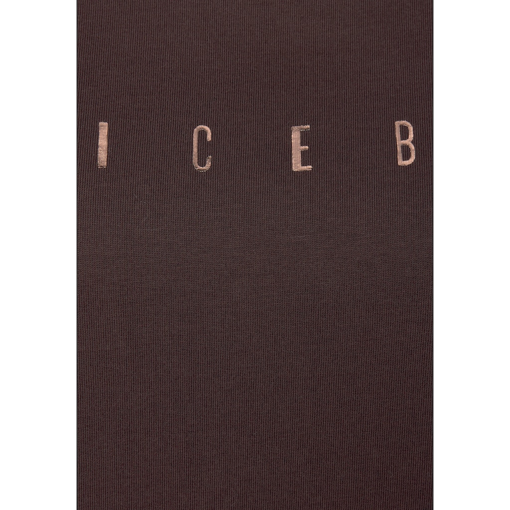 Damenmode Damenbademode Venice Beach Kurzarmshirt, mit Logodruck dunkelbraun