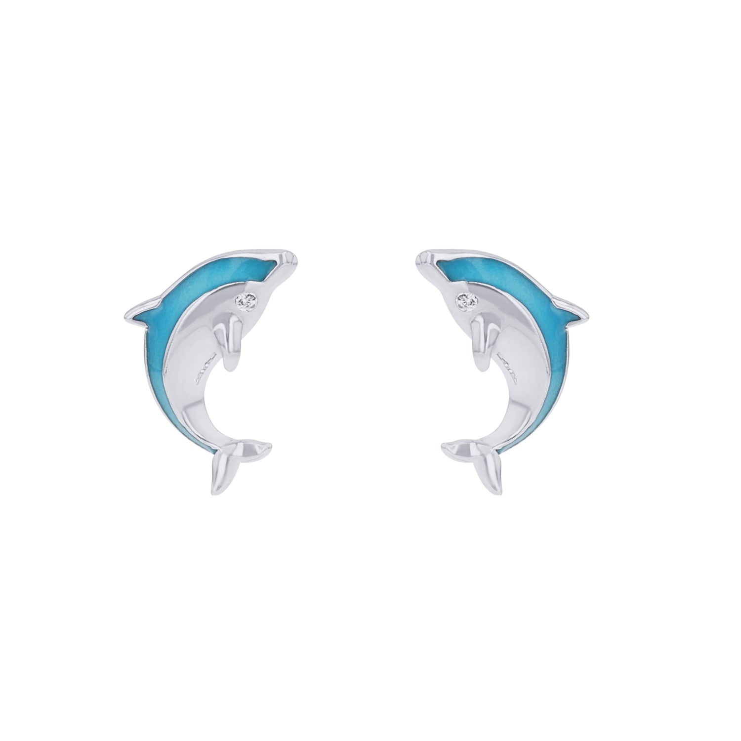 Prinzessin Lillifee Paar Ohrstecker »Delfin-Optik, 2039765«, mit Zirkonia (synth.)