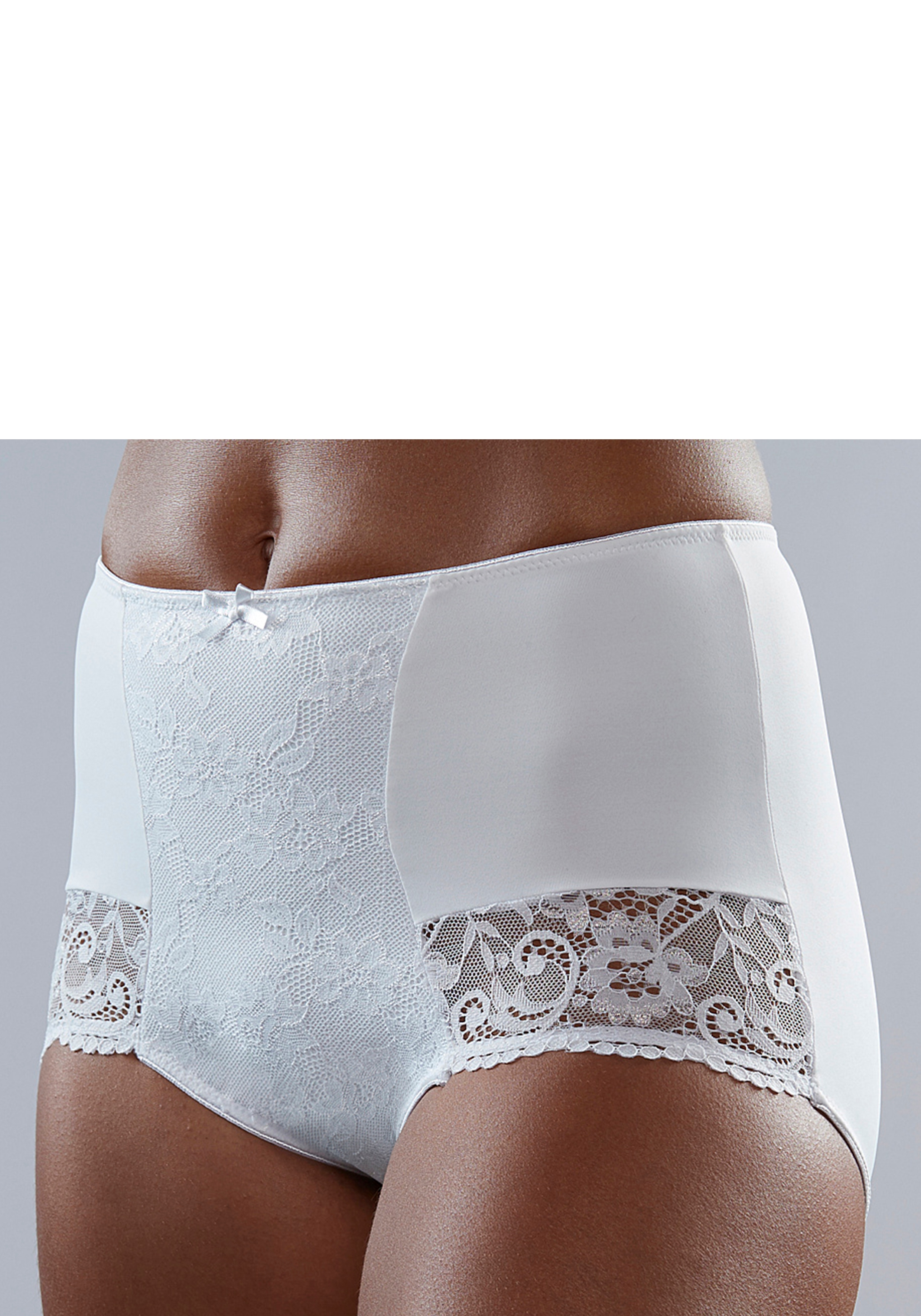 Nuance by Lascana High-Waist-Panty mit Spitzeneinsätzen