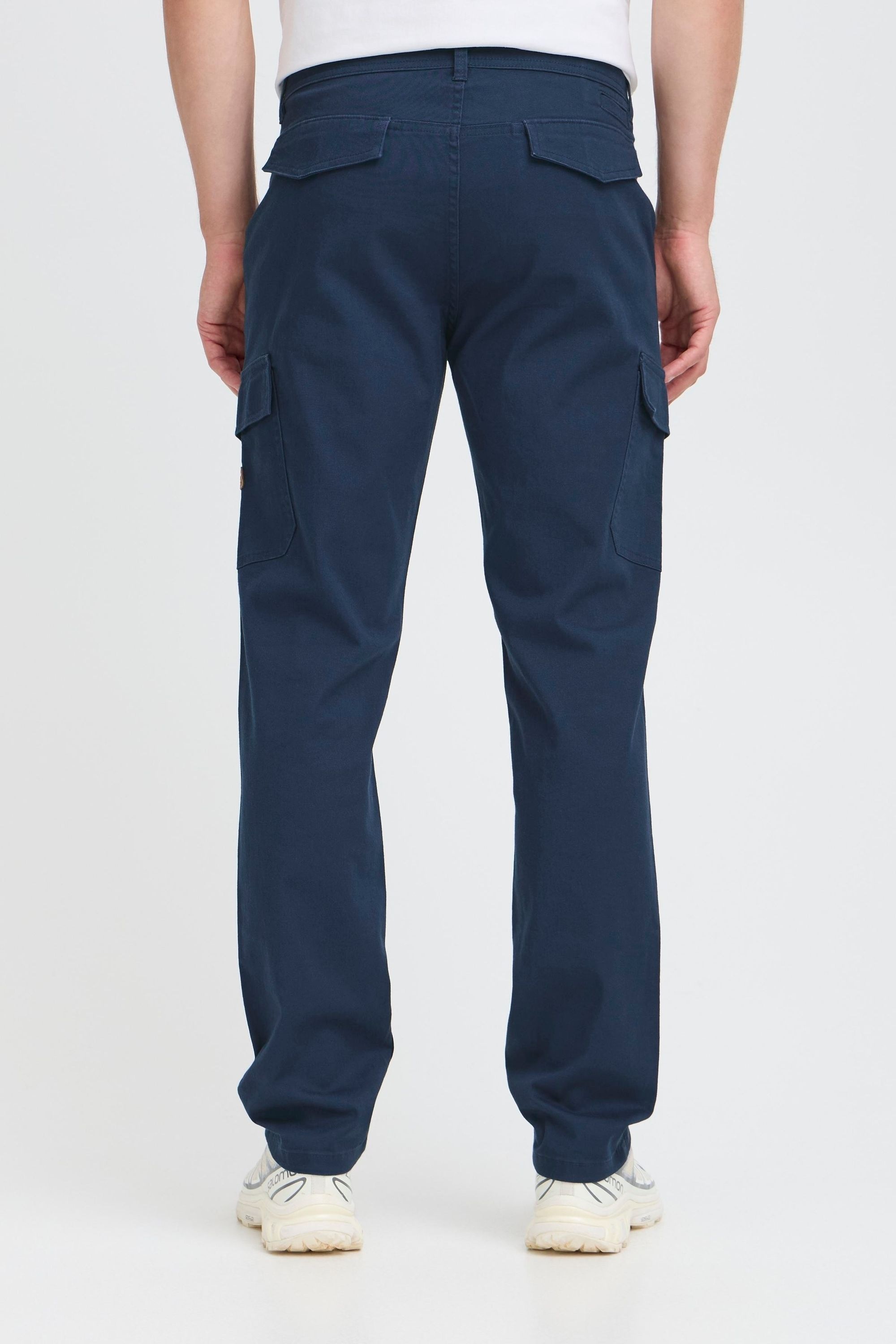 Cargohose BLEND "Cargohose BHTira", Herren, Gr. 32, Länge 34, blau (marineblaus), Obermaterial: 98% Baumwolle CO. 2% Elasthan EL., Hosen Cargohose 6