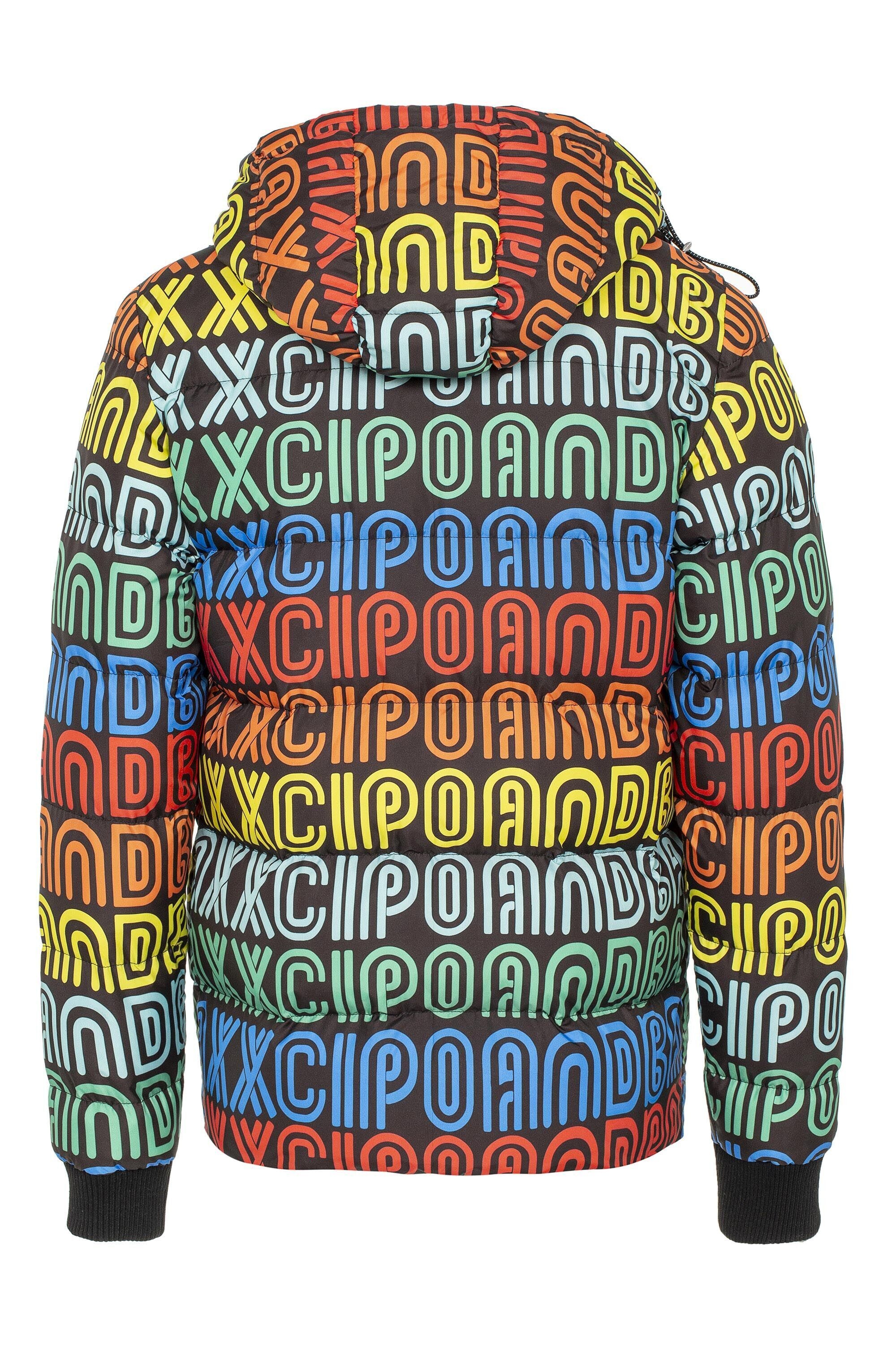 Cipo & Baxx Winterjacke »Winterjacke«, mit Kapuze, mit sylischem Schriftzug