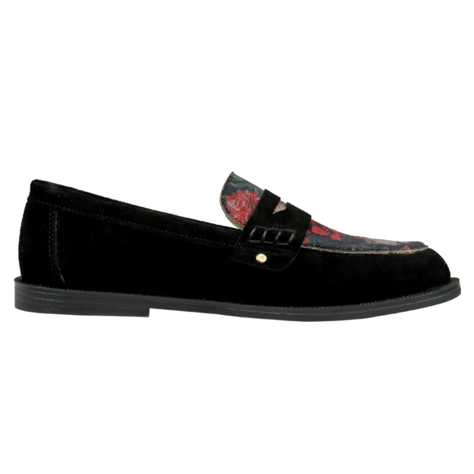DOGO Loafer »Moriso Loafer Black Floral Damen Halbschuhe«  Handgefertigt