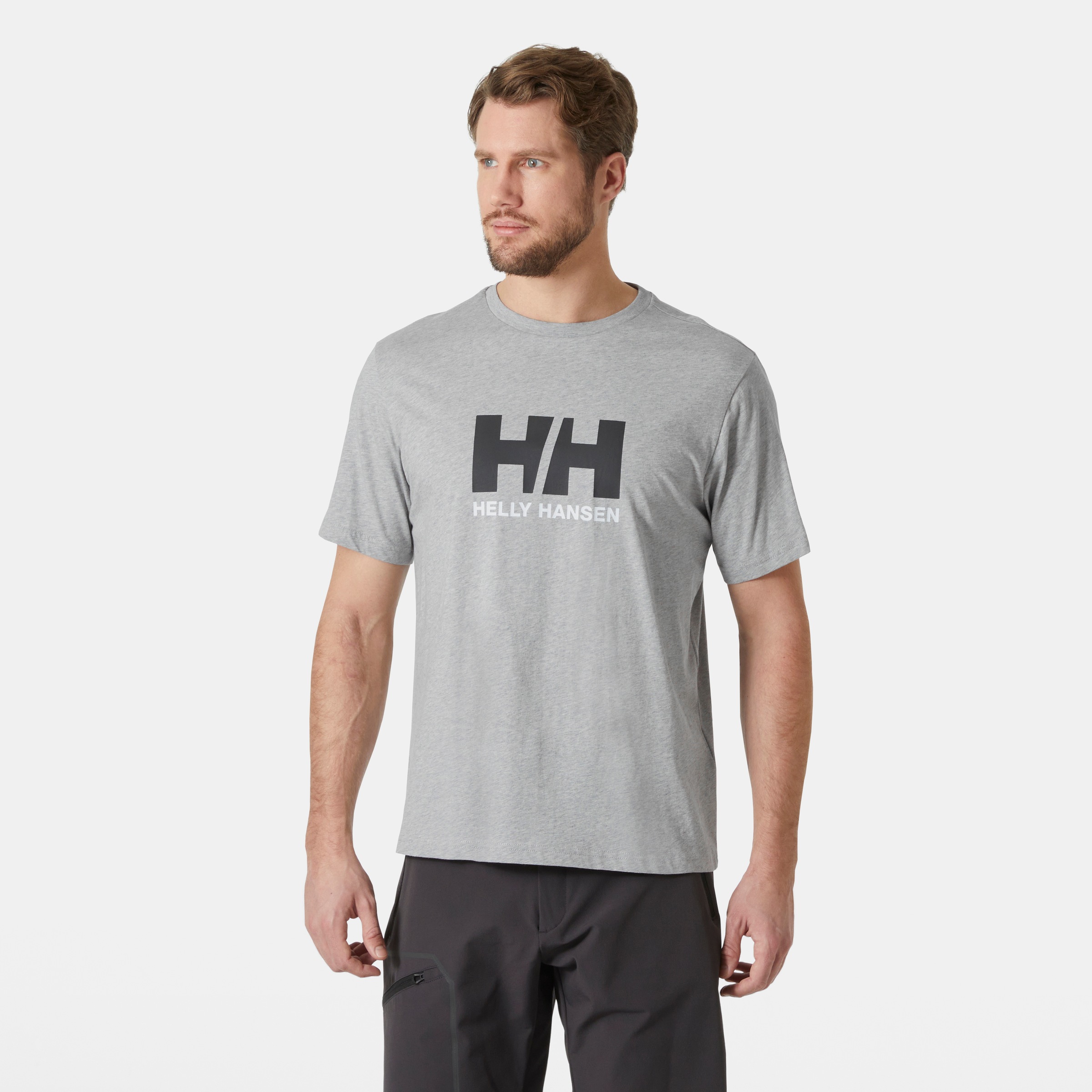 Helly Hansen T-shirt à Manches Courtes Logo 3.0 Grey Melange 2XL Homme