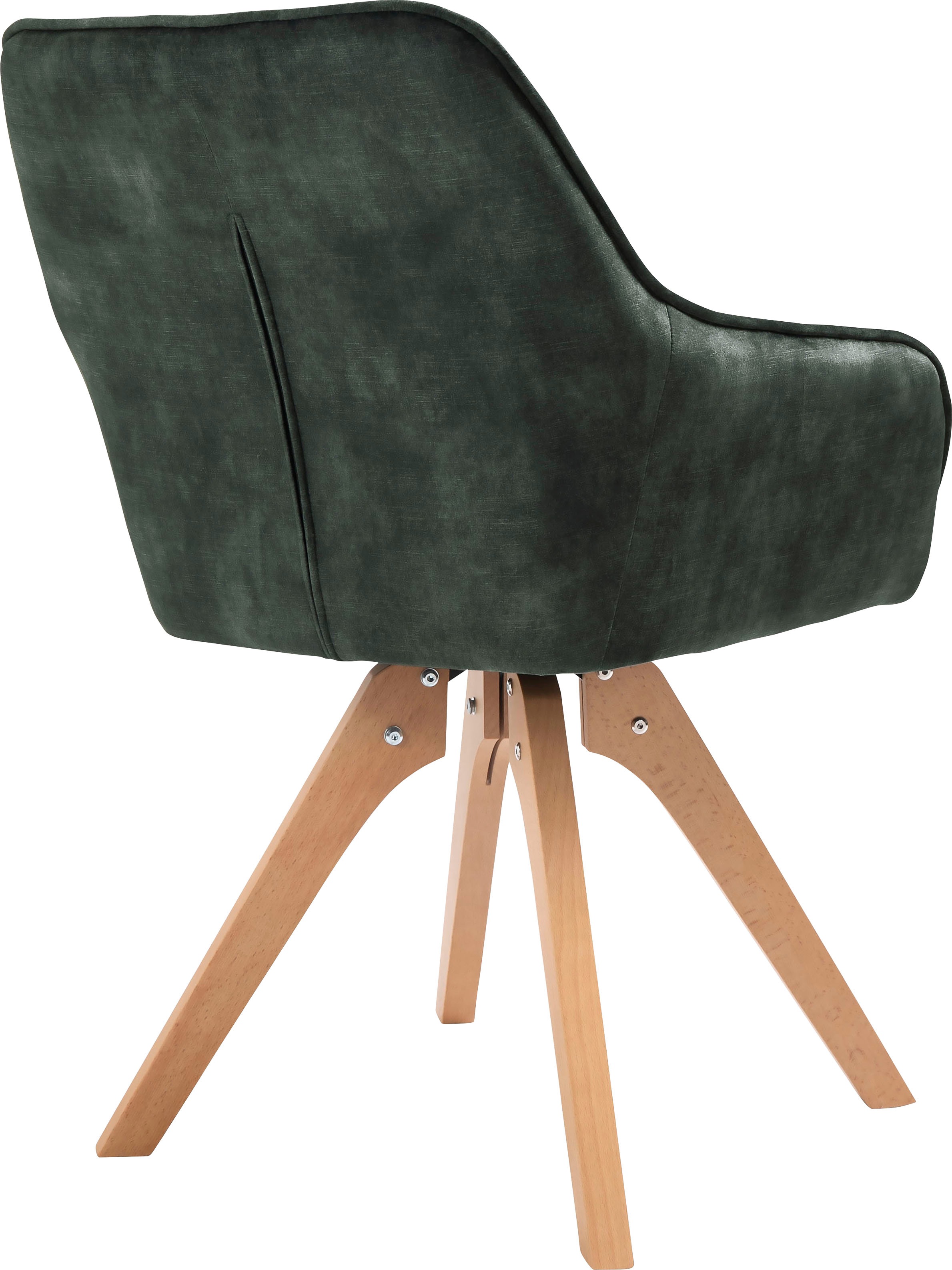 SalesFever Essgruppe, (5-tlg.), Tischbreite 160 cm, Stühle 180° drehbar, mit Samtverlours