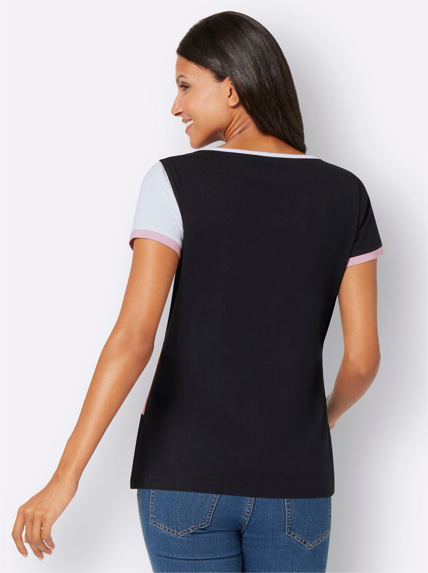 Thumbnail - Classic Basics Paillettenshirt "Rundhals-Shirt", (1 tlg.)