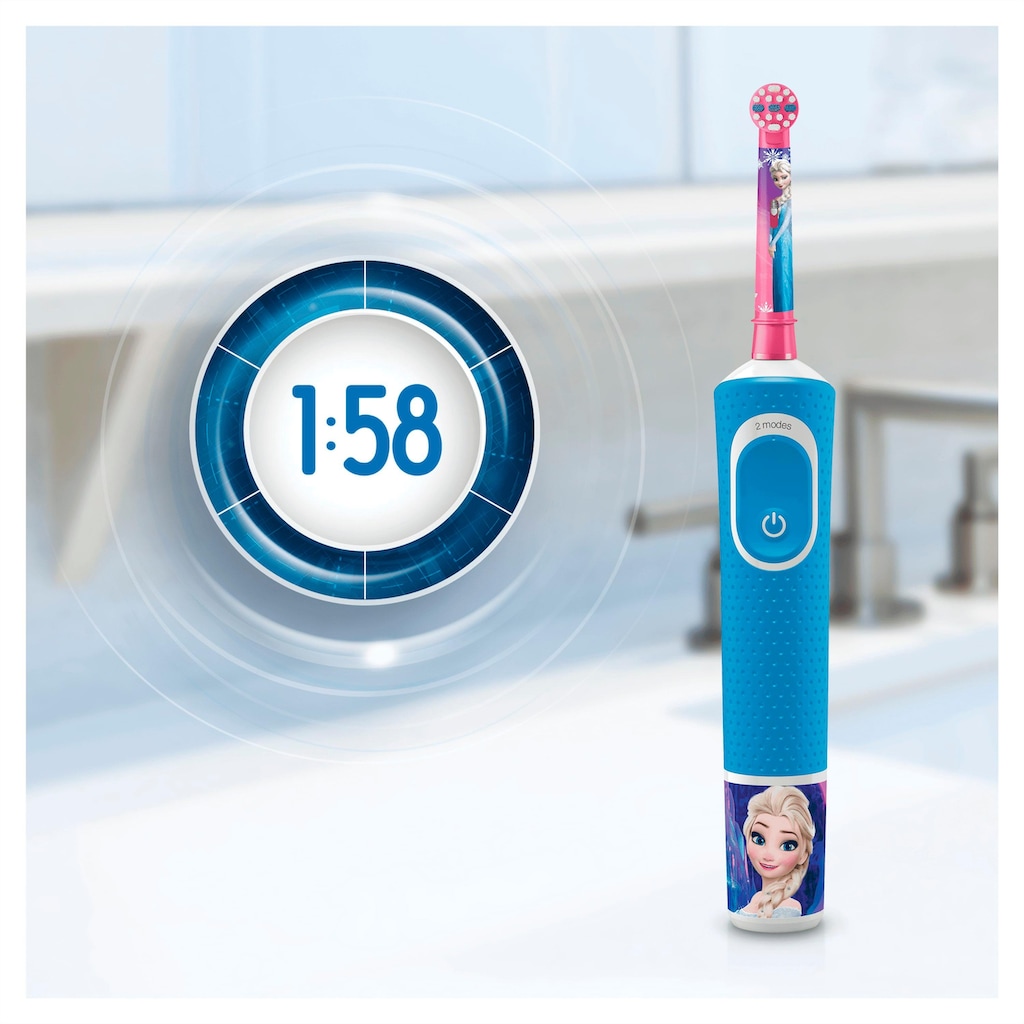 Oral-B Elektrische Kinderzahnbürste »Frozen Elektrische«, 1 St. Aufsteckbürsten