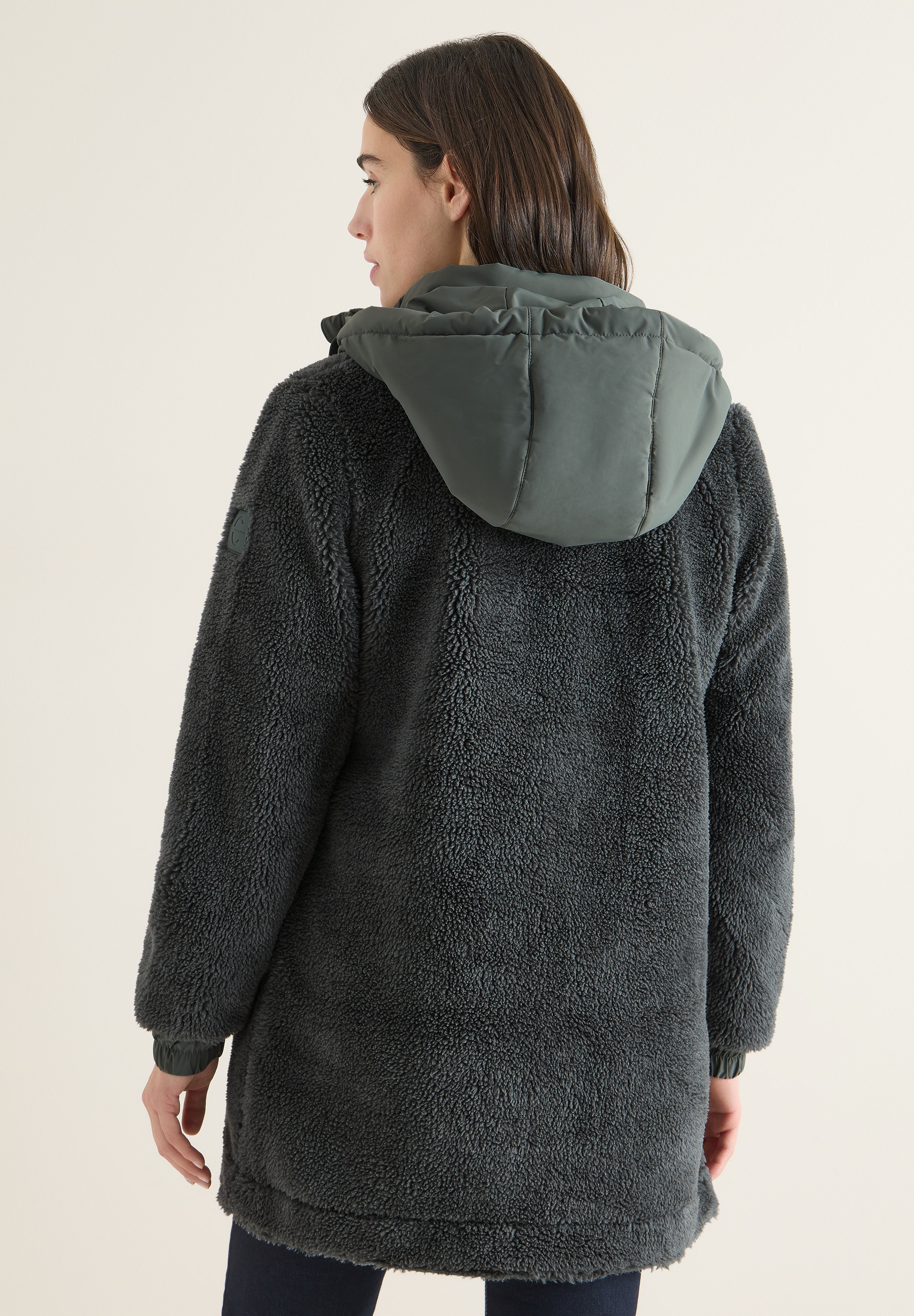 Cecil Fellimitatmantel mit Teddy-Futter und Teddy-Kapuze günstig online kaufen