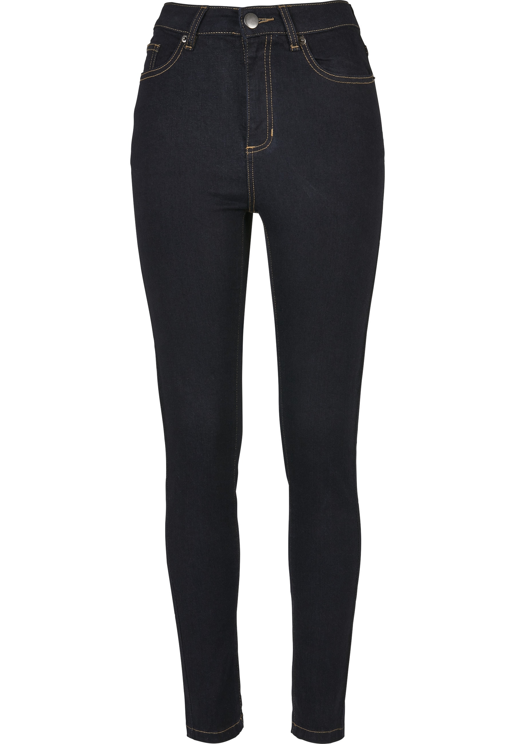 URBAN CLASSICS Bequeme Jeans "Urban Classics Damen Ladies Organic High Waist Skinny Jeans" 1 Stk.