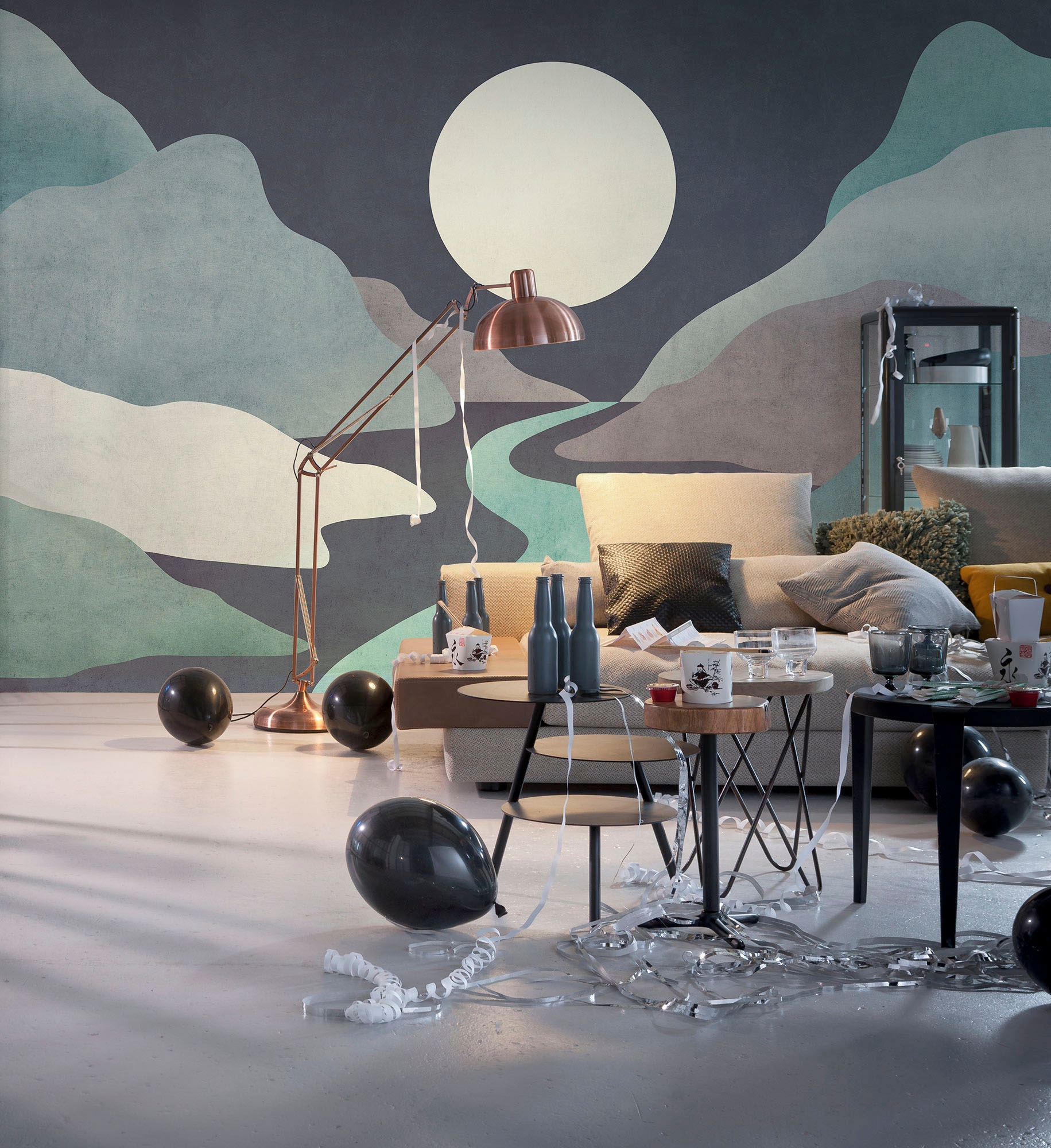 Komar Vliestapete »Digitaldruck Vlies - Moonlight Monumental - Größe 400 x 250 cm«, bedruckt, Wohnzimmer, Schlafzimmer