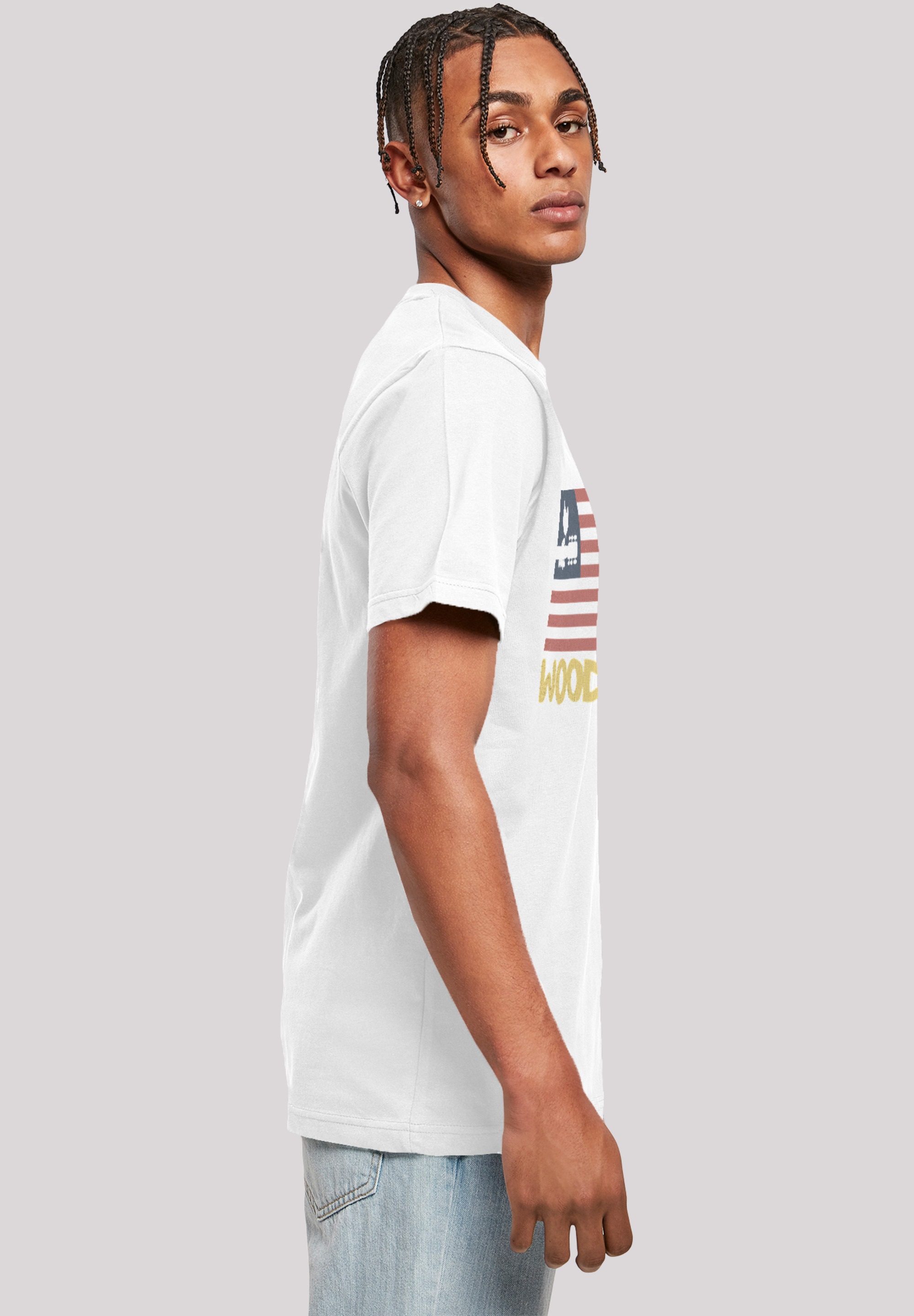 F4NT4STIC T-Shirt »Woodstock USA Flag«, Herren,Premium Merch,Regular-Fit,Basic,Bandshirt