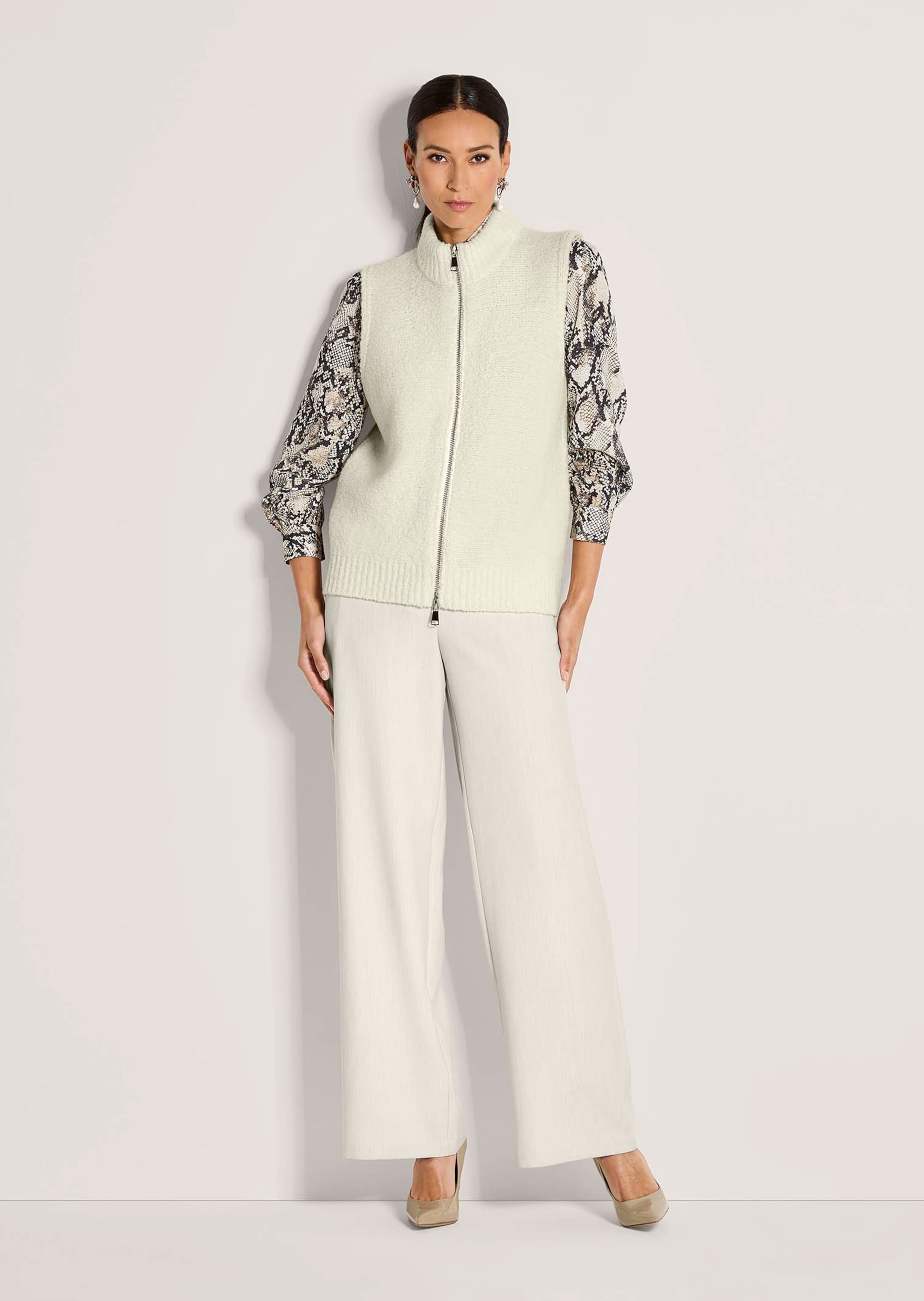 MADELEINE Strickjacke »Strickweste Modische Weste mit Grobstrick-Design« Markanter Grobstrick
